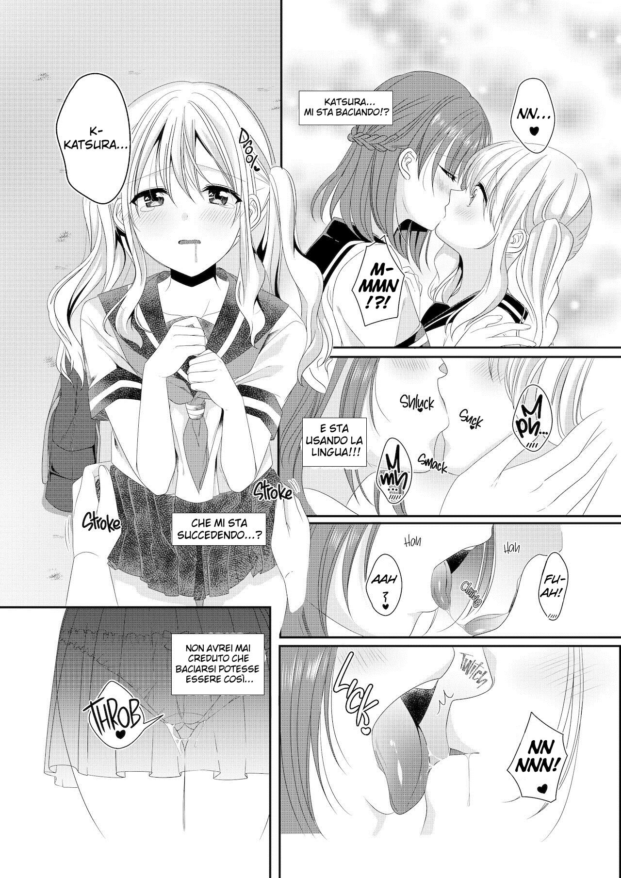 [No Such Agency (Sinogi Asa)] Osananajimi wa Nikushoku-kei!? Kyou kara Shinchousa Yuri-ple [Italian] [Hentai Fantasy] image number 6