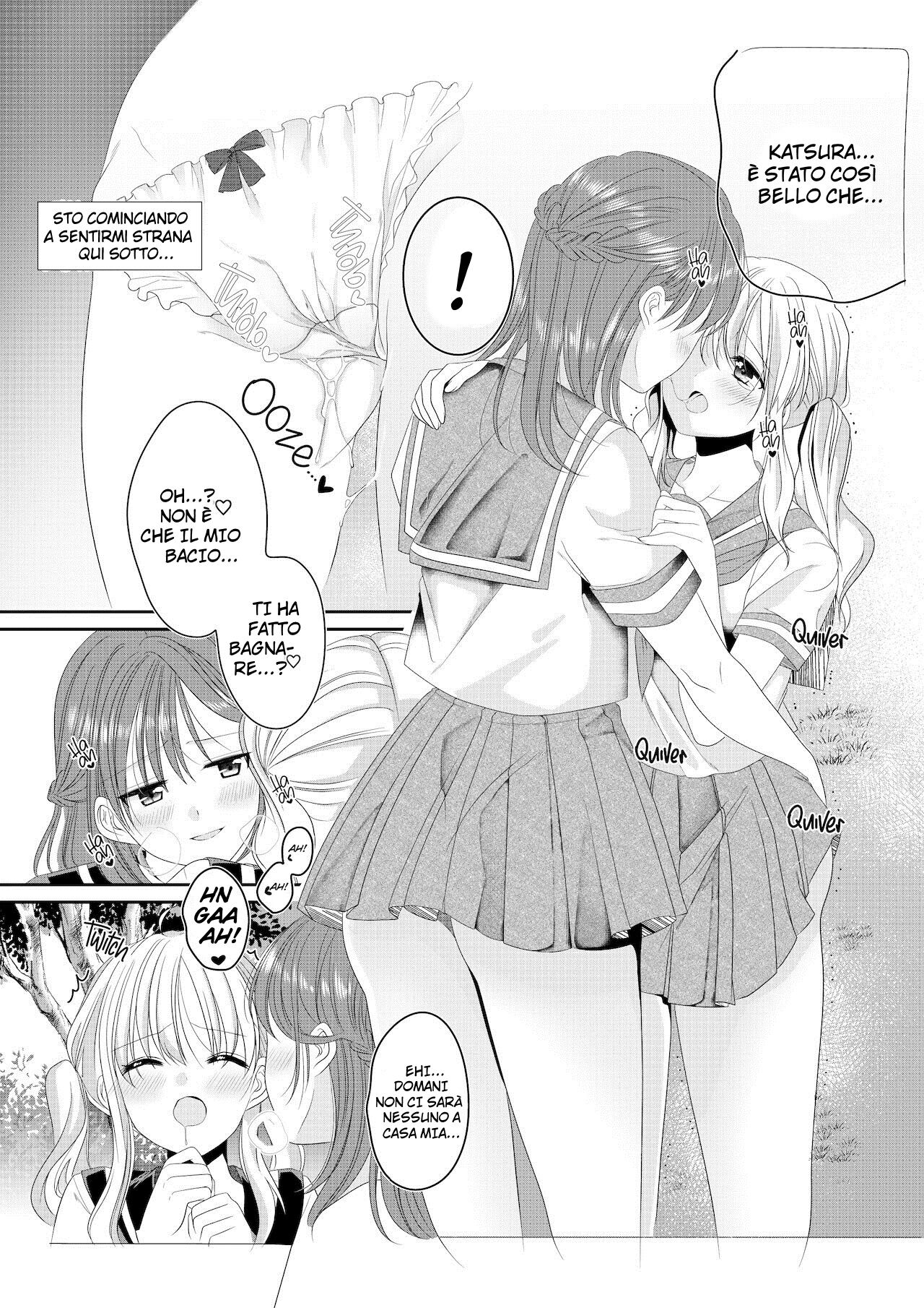 [No Such Agency (Sinogi Asa)] Osananajimi wa Nikushoku-kei!? Kyou kara Shinchousa Yuri-ple [Italian] [Hentai Fantasy] image number 7
