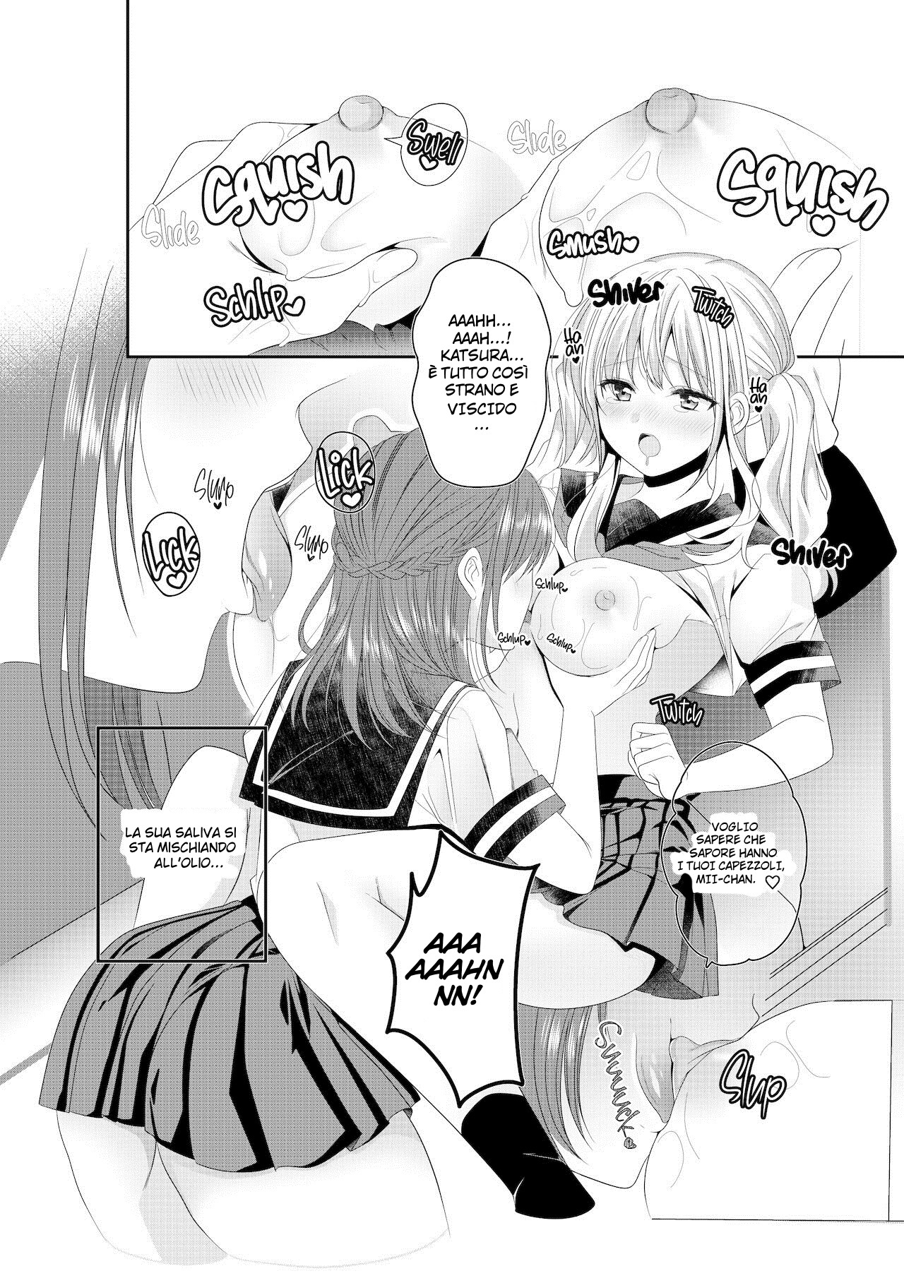 [No Such Agency (Sinogi Asa)] Osananajimi wa Nikushoku-kei!? Kyou kara Shinchousa Yuri-ple [Italian] [Hentai Fantasy] image number 12