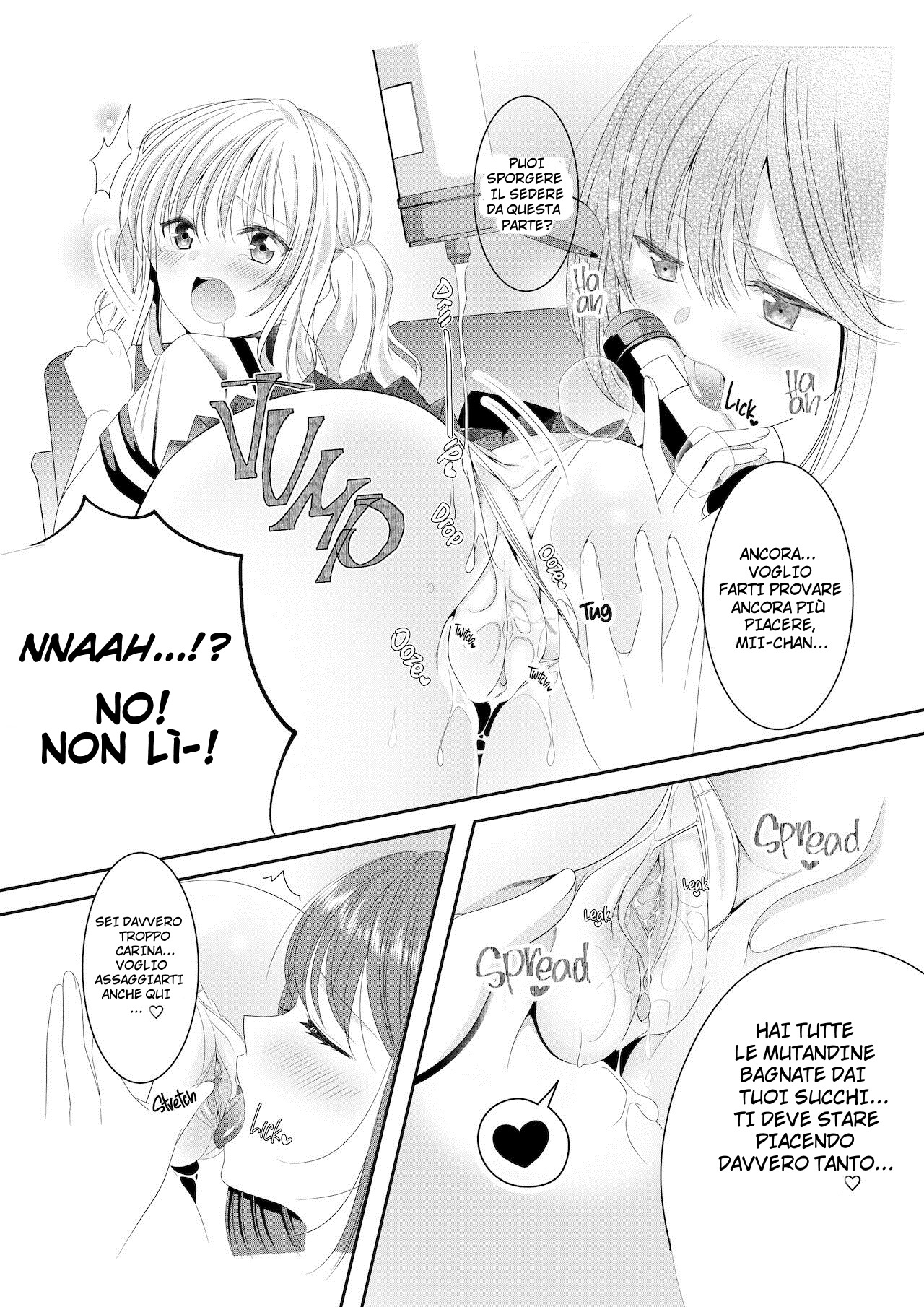 [No Such Agency (Sinogi Asa)] Osananajimi wa Nikushoku-kei!? Kyou kara Shinchousa Yuri-ple [Italian] [Hentai Fantasy] image number 15