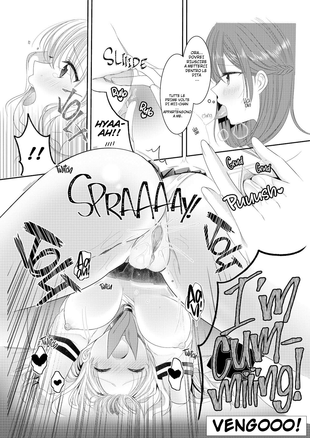 [No Such Agency (Sinogi Asa)] Osananajimi wa Nikushoku-kei!? Kyou kara Shinchousa Yuri-ple [Italian] [Hentai Fantasy] image number 17