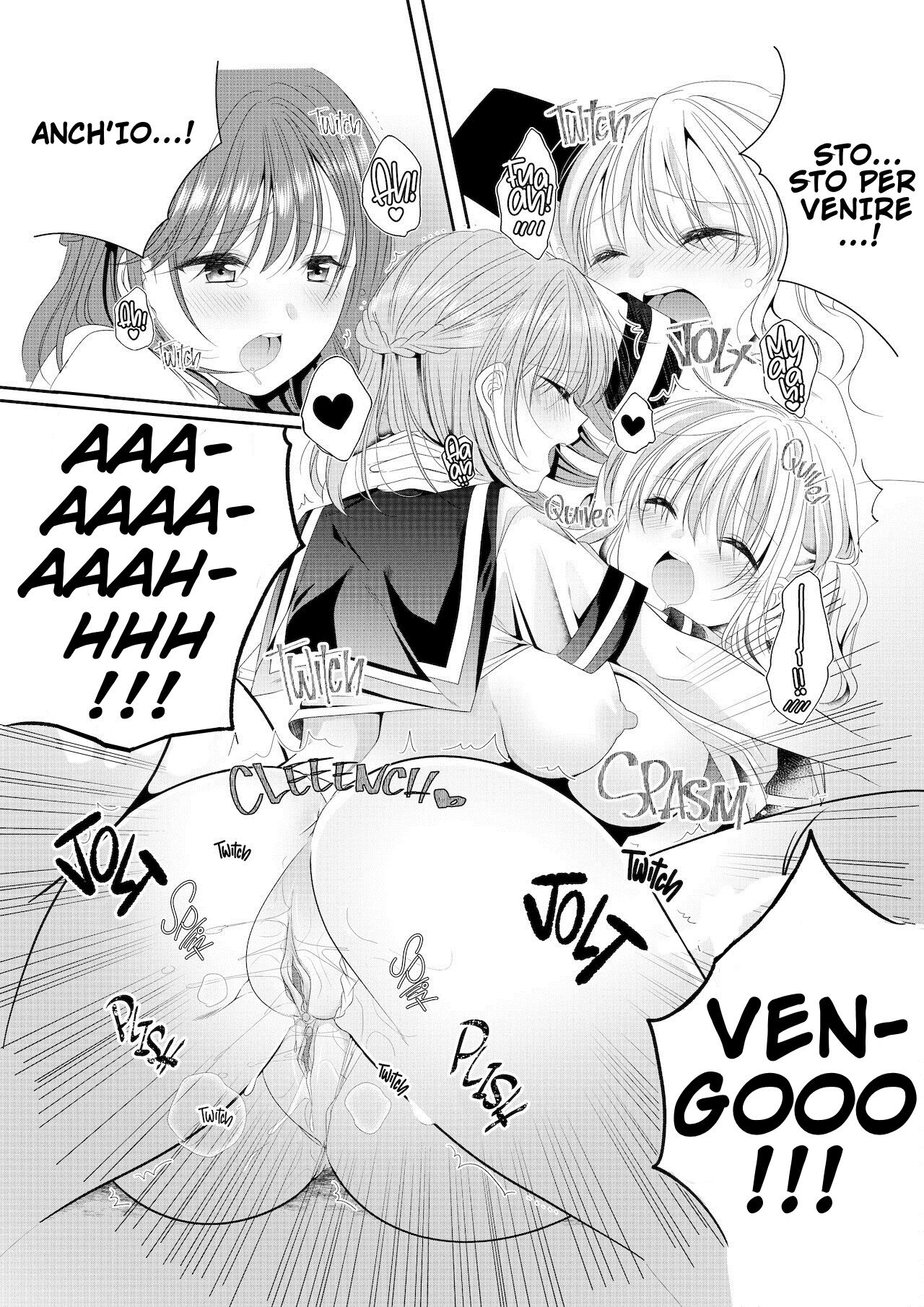 [No Such Agency (Sinogi Asa)] Osananajimi wa Nikushoku-kei!? Kyou kara Shinchousa Yuri-ple [Italian] [Hentai Fantasy] image number 22