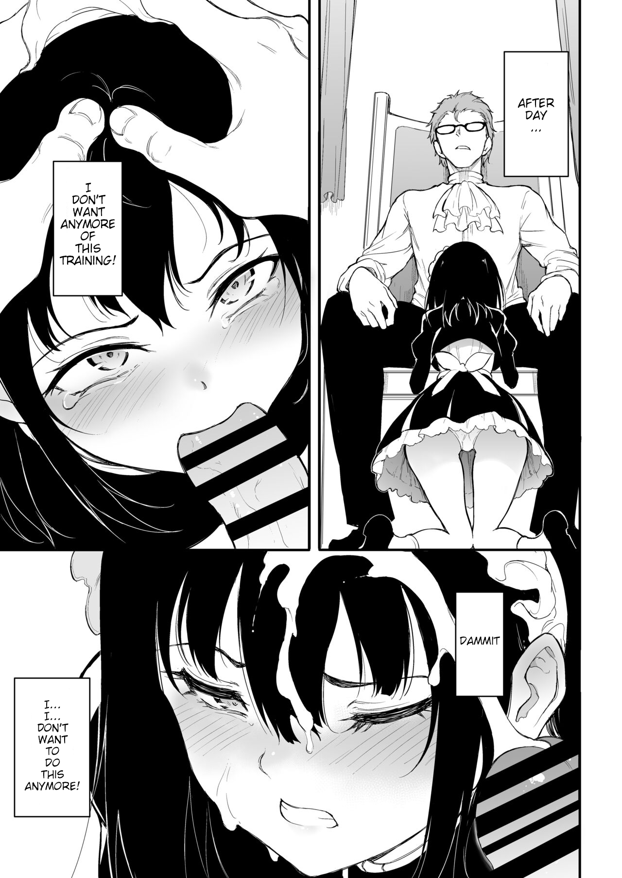 [Kyockchokyock (Kyockcho)] Maid Kyouiku. 3 -Botsuraku Kizoku Rurikawa Tsubaki- [English] [Digital] numero di immagine  9