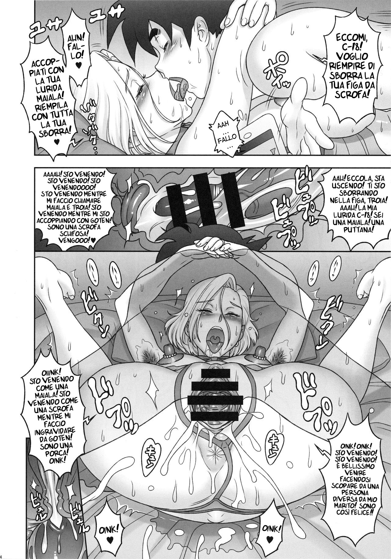 (C93) [Niku Ringo (Kakugari Kyoudai)] Nippon ZENKAI Power (Dragon Ball Z) [Italian] [Hentai Fantasy] numero di immagine  23