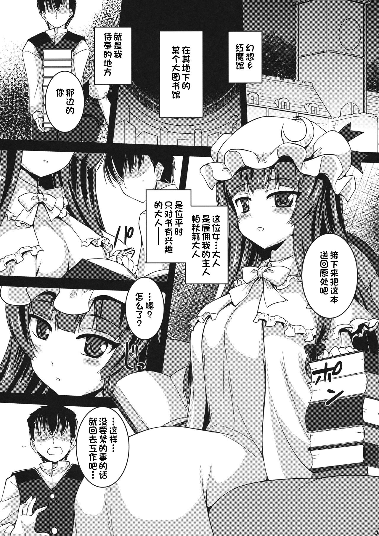 (C96) [Yuugen Jikkou (Gonzaburo-)] WITCH'S PET (Touhou Project) [Chinese] [一只麻利的鸽子汉化x甜族星人出资] image number 4