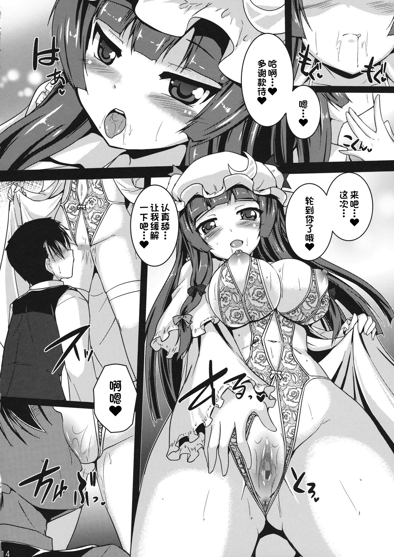 (C96) [Yuugen Jikkou (Gonzaburo-)] WITCH'S PET (Touhou Project) [Chinese] [一只麻利的鸽子汉化x甜族星人出资] image number 13