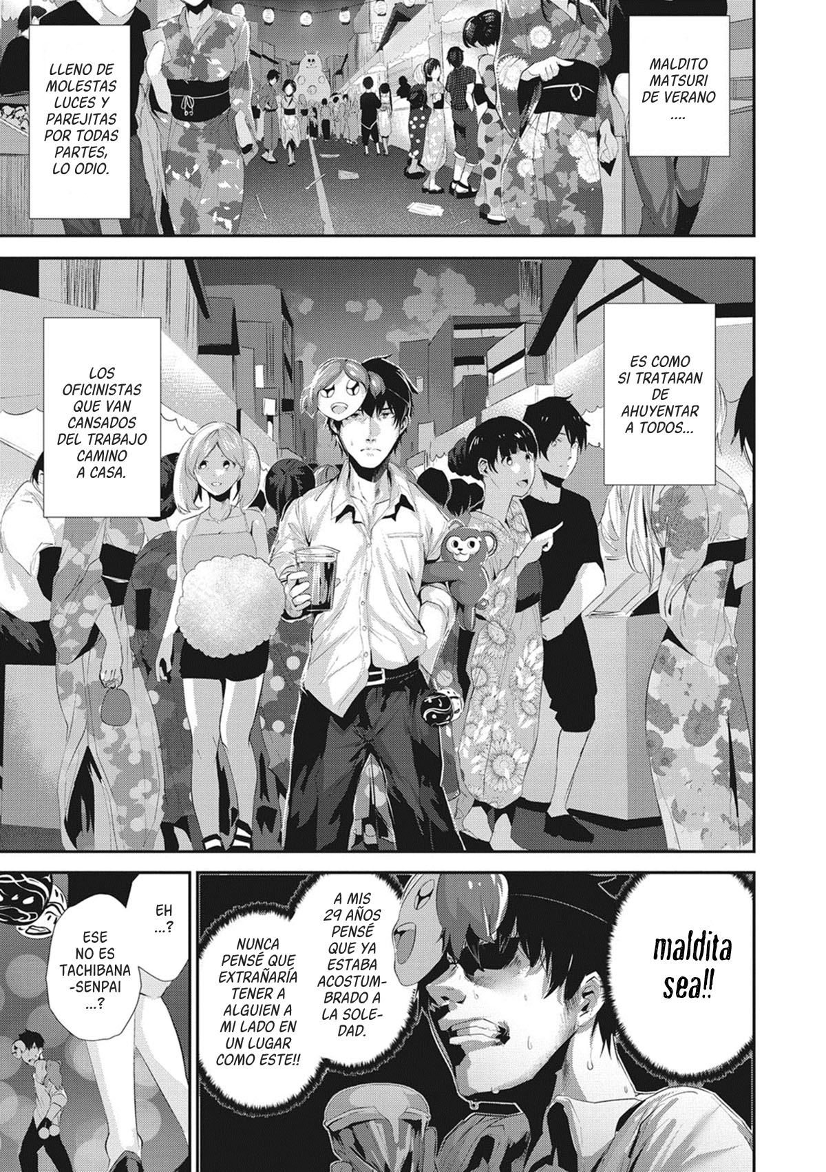 [Bota Mochito] Ato no matsuri hayashi (Shikoyakanaru Toki mo Hameru Toki mo) [Spanish] [Harenchi no Fansub] [Digital] 图片编号 1