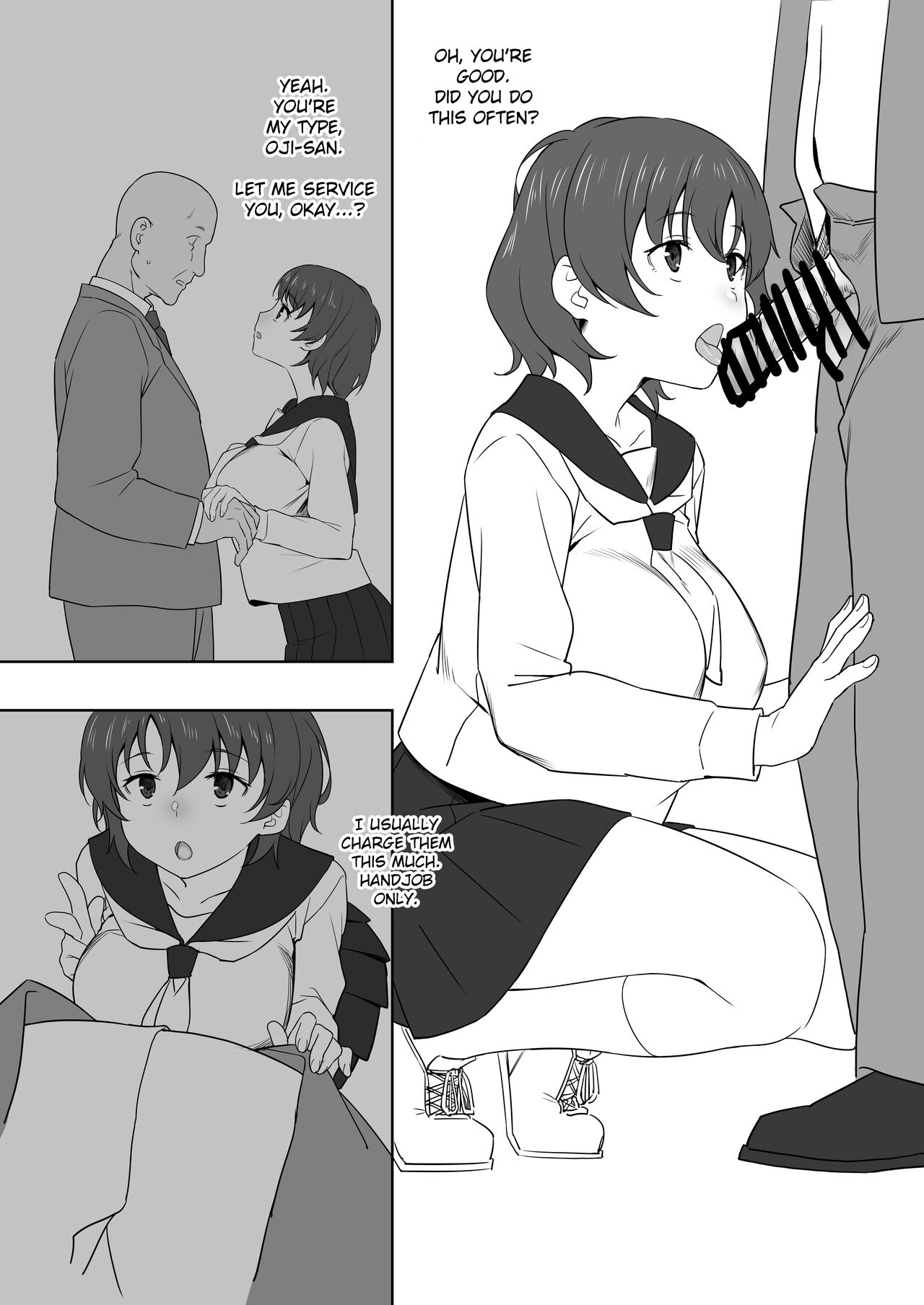 (C99) [Kamagabuchi (Hatanaka)] Schoolgirl and Old Man [English] [Gagak_Ireng] image number 4