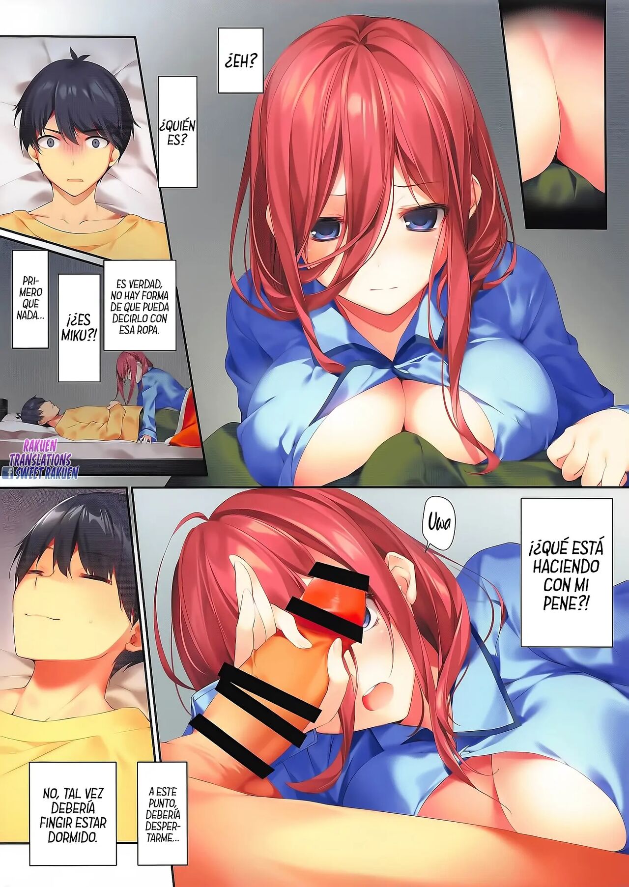 [KAROMIX (karory)] Miku ga Kisei Jijitsu o Tsukuru Hon | A Book Where Miku Has It Her Way (Gotoubun no Hanayome) [Spanish] [Decensored] [Digital] image number 3