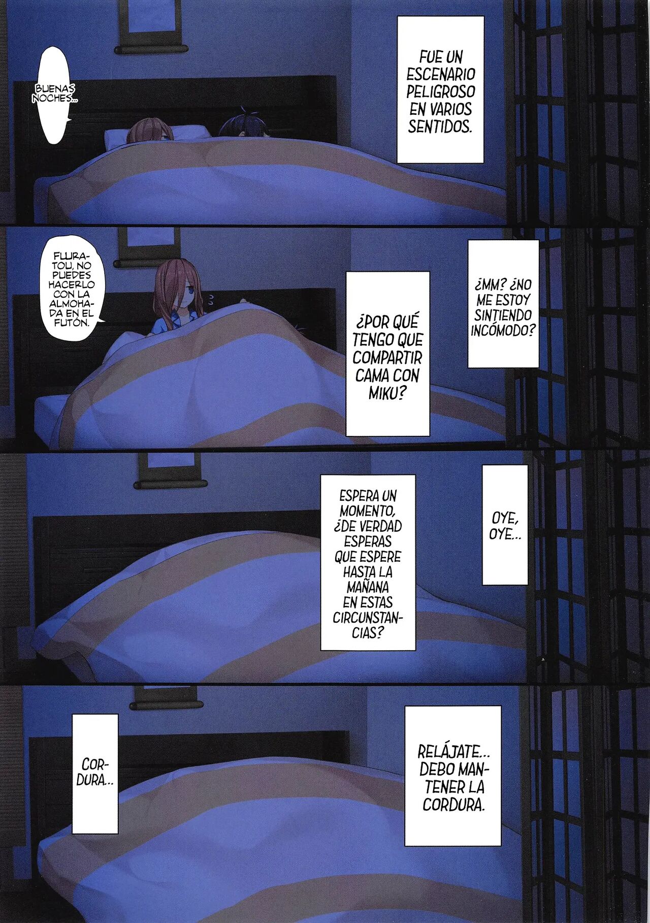 [KAROMIX (karory)] Miku ga Kisei Jijitsu o Tsukuru Hon | A Book Where Miku Has It Her Way (Gotoubun no Hanayome) [Spanish] [Decensored] [Digital] image number 6