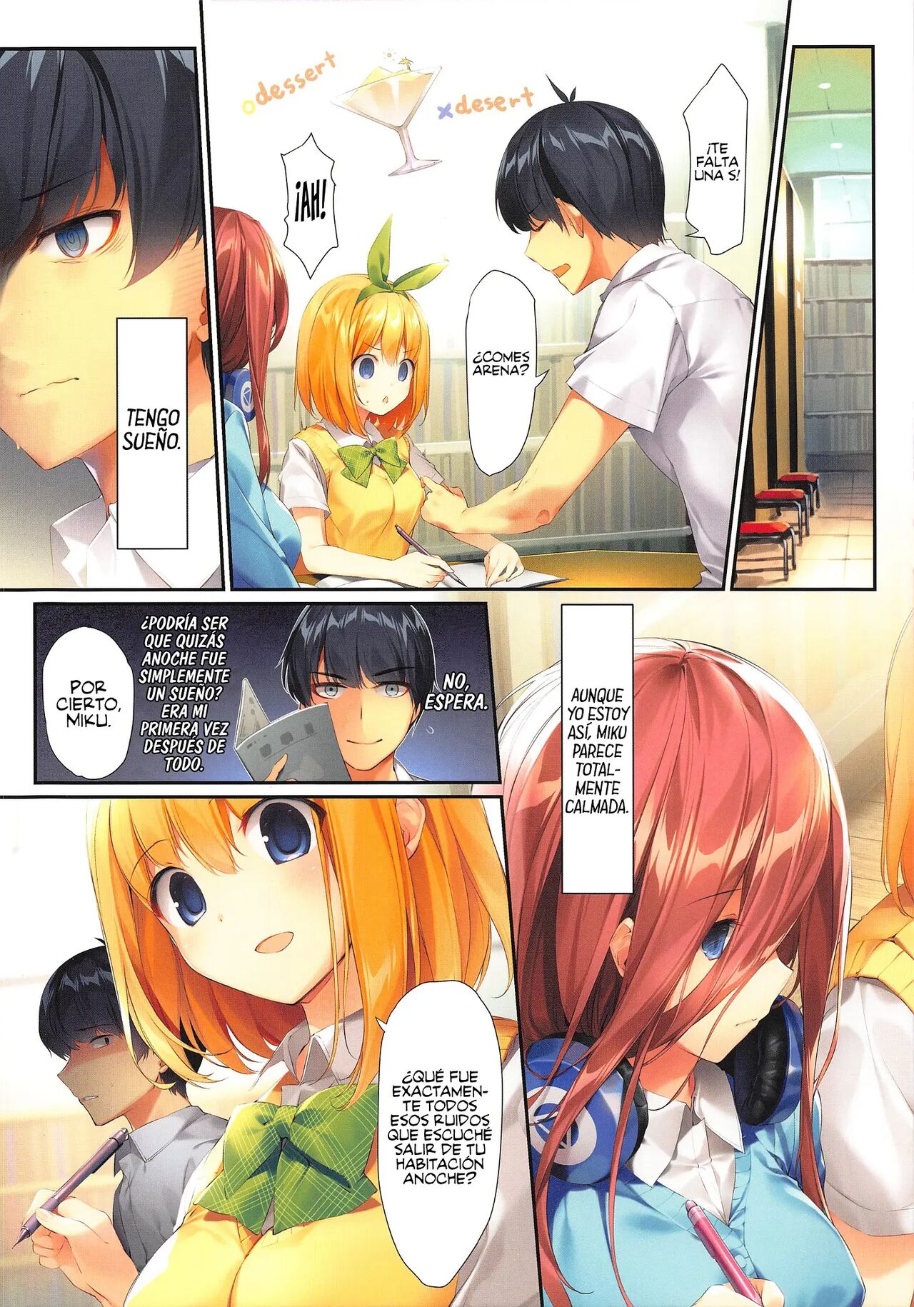 [KAROMIX (karory)] Miku ga Kisei Jijitsu o Tsukuru Hon | A Book Where Miku Has It Her Way (Gotoubun no Hanayome) [Spanish] [Decensored] [Digital] image number 15
