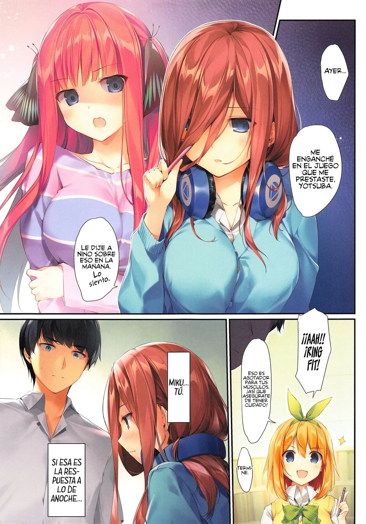 [KAROMIX (karory)] Miku ga Kisei Jijitsu o Tsukuru Hon | A Book Where Miku Has It Her Way (Gotoubun no Hanayome) [Spanish] [Decensored] [Digital] image number 16