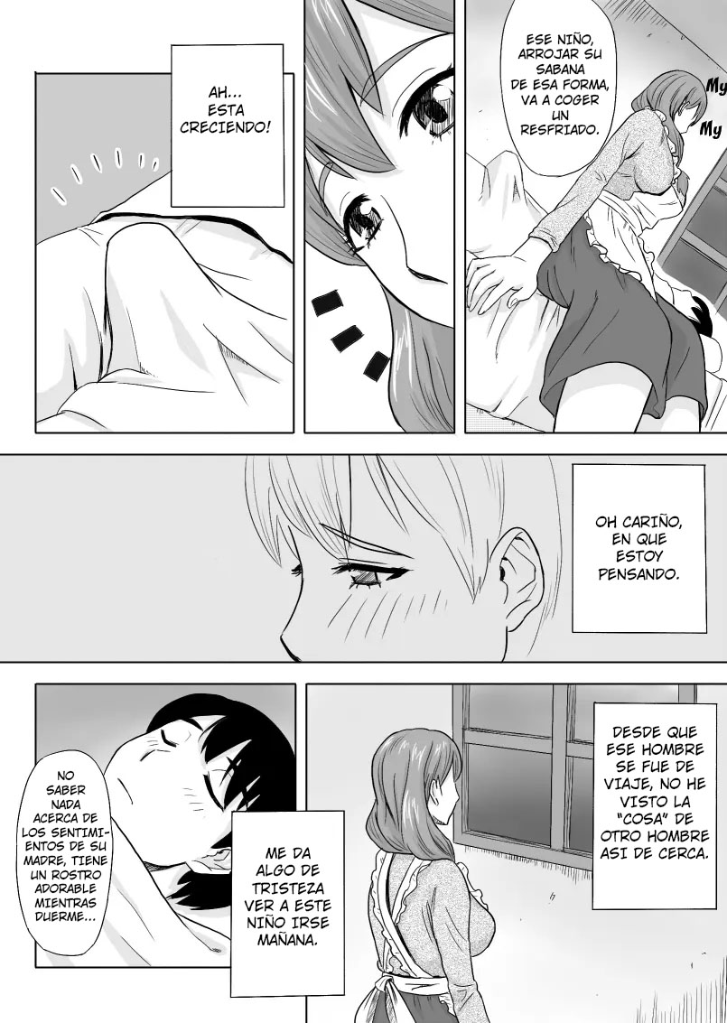 [Ochikochitei (Tadano Kushami)] Mama wa Totsuzen Osottekita [Spanish] [Roal Scan] [Digital] imagen número 7