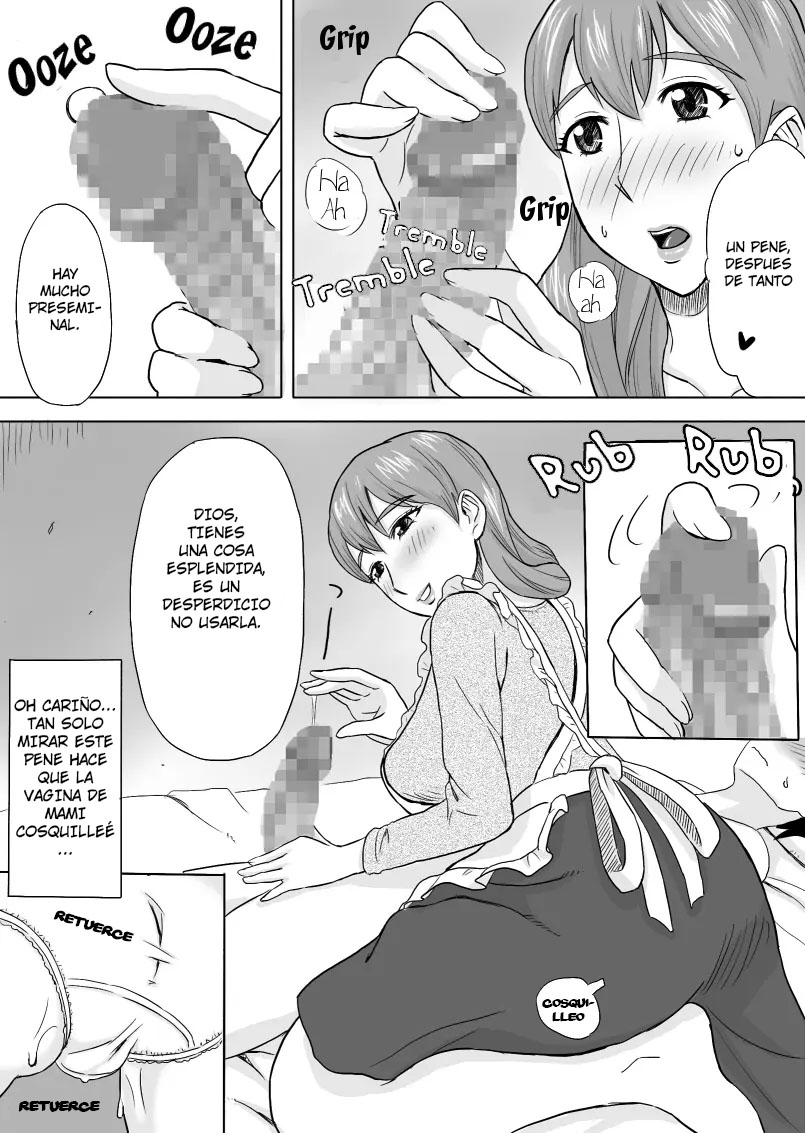 [Ochikochitei (Tadano Kushami)] Mama wa Totsuzen Osottekita [Spanish] [Roal Scan] [Digital] imagen número 9