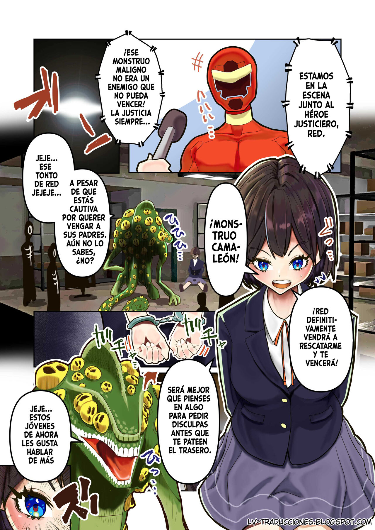 [Hikikomorisuto ([Hikikomori 3-gou)] Gitai ~ Kaijin wa Koibito ni Narikawaru [Spanish] 2eme image