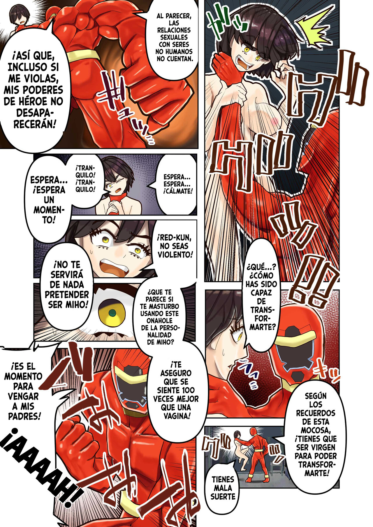 [Hikikomorisuto ([Hikikomori 3-gou)] Gitai ~ Kaijin wa Koibito ni Narikawaru [Spanish] 16eme image