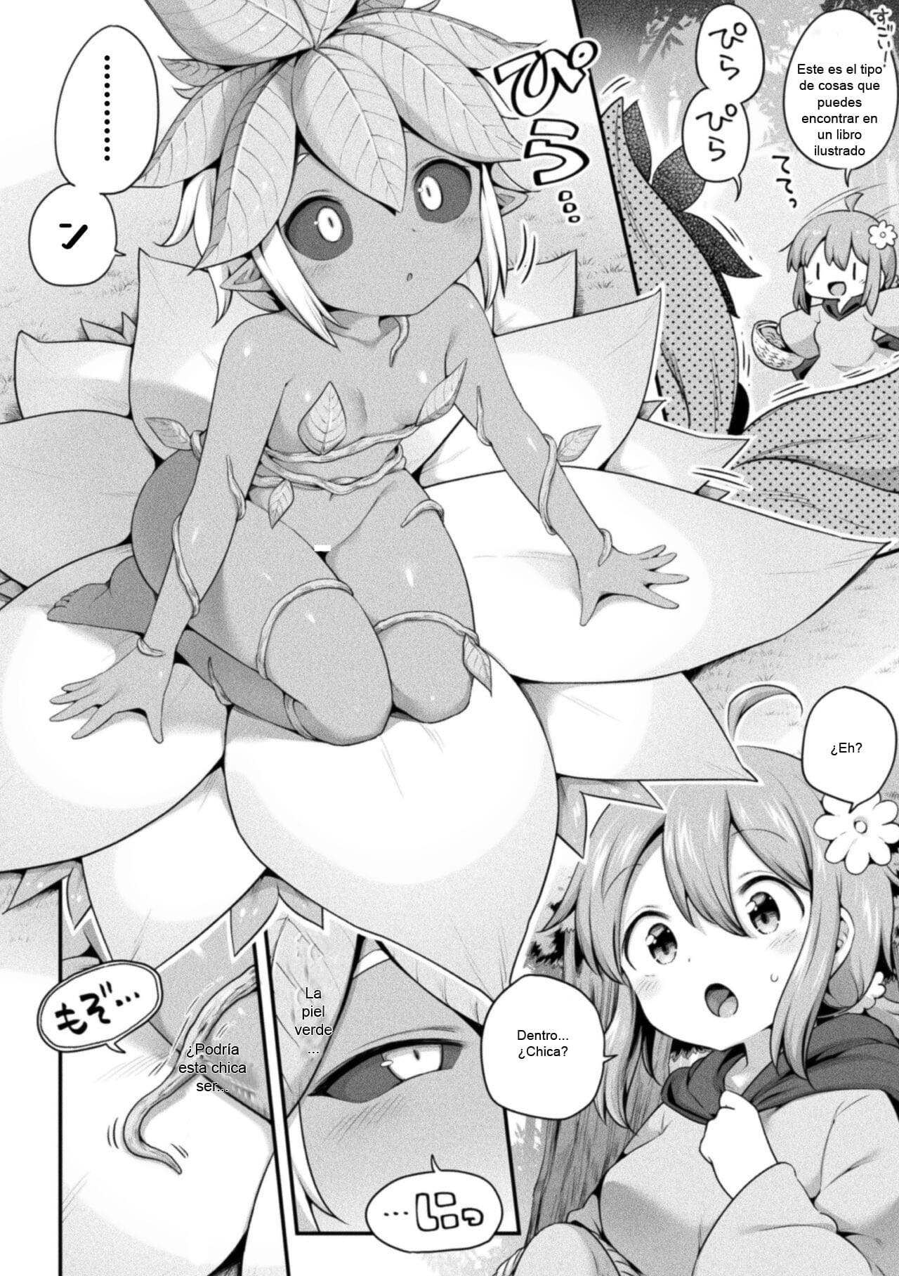 [Harusame] Morino h na shokubutsusan | Naughty Plant in the Forest (2D Comic Magazine Ishukan Yuri Ecchi Vol. 1) [Spanish] [B.M.] imagen número 2