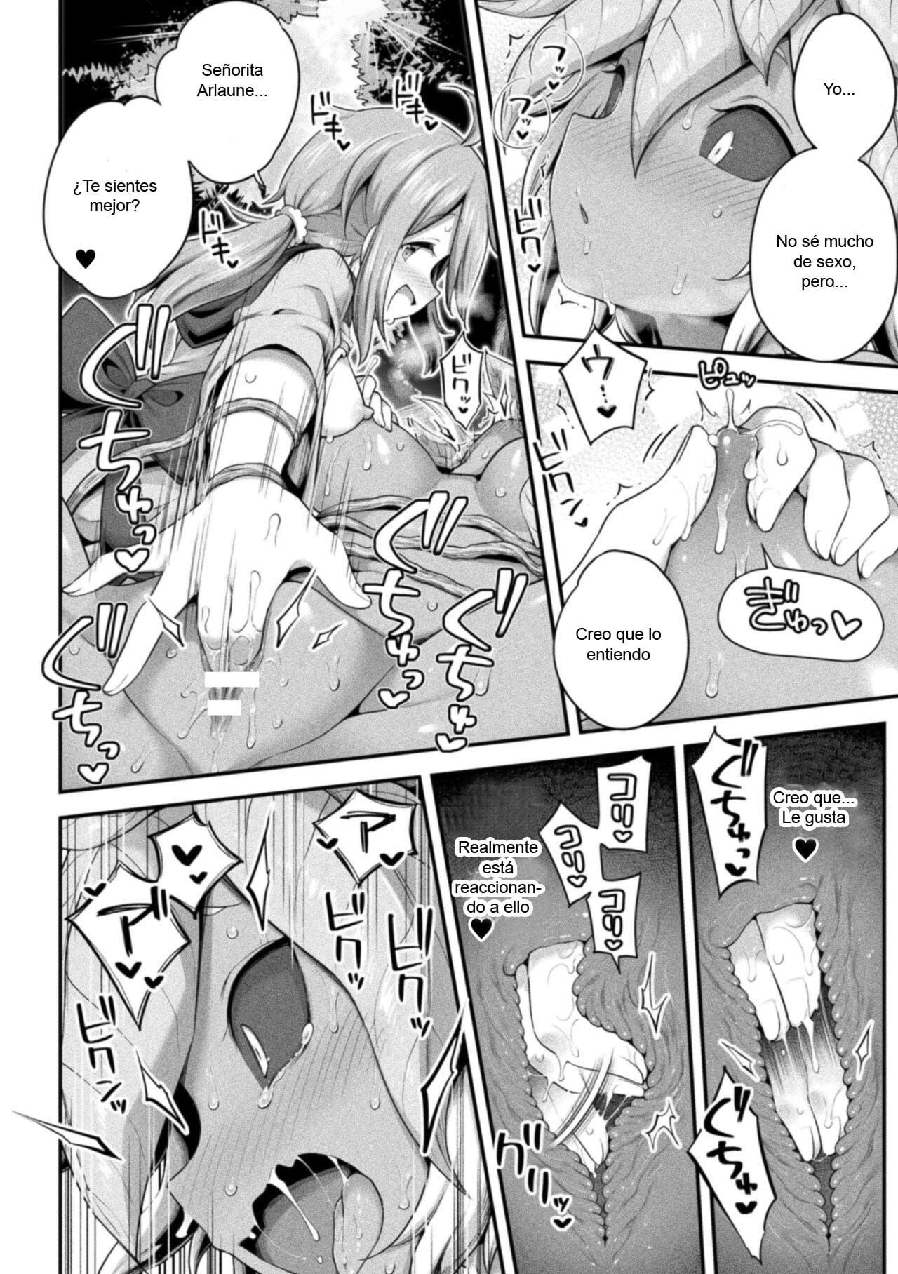 [Harusame] Morino h na shokubutsusan | Naughty Plant in the Forest (2D Comic Magazine Ishukan Yuri Ecchi Vol. 1) [Spanish] [B.M.] imagen número 14