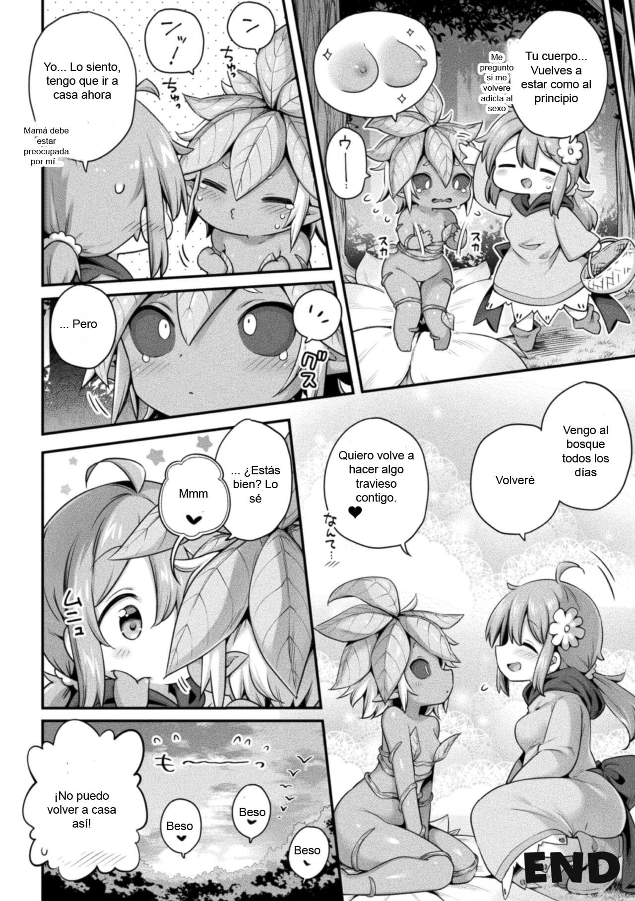 [Harusame] Morino h na shokubutsusan | Naughty Plant in the Forest (2D Comic Magazine Ishukan Yuri Ecchi Vol. 1) [Spanish] [B.M.] imagen número 22