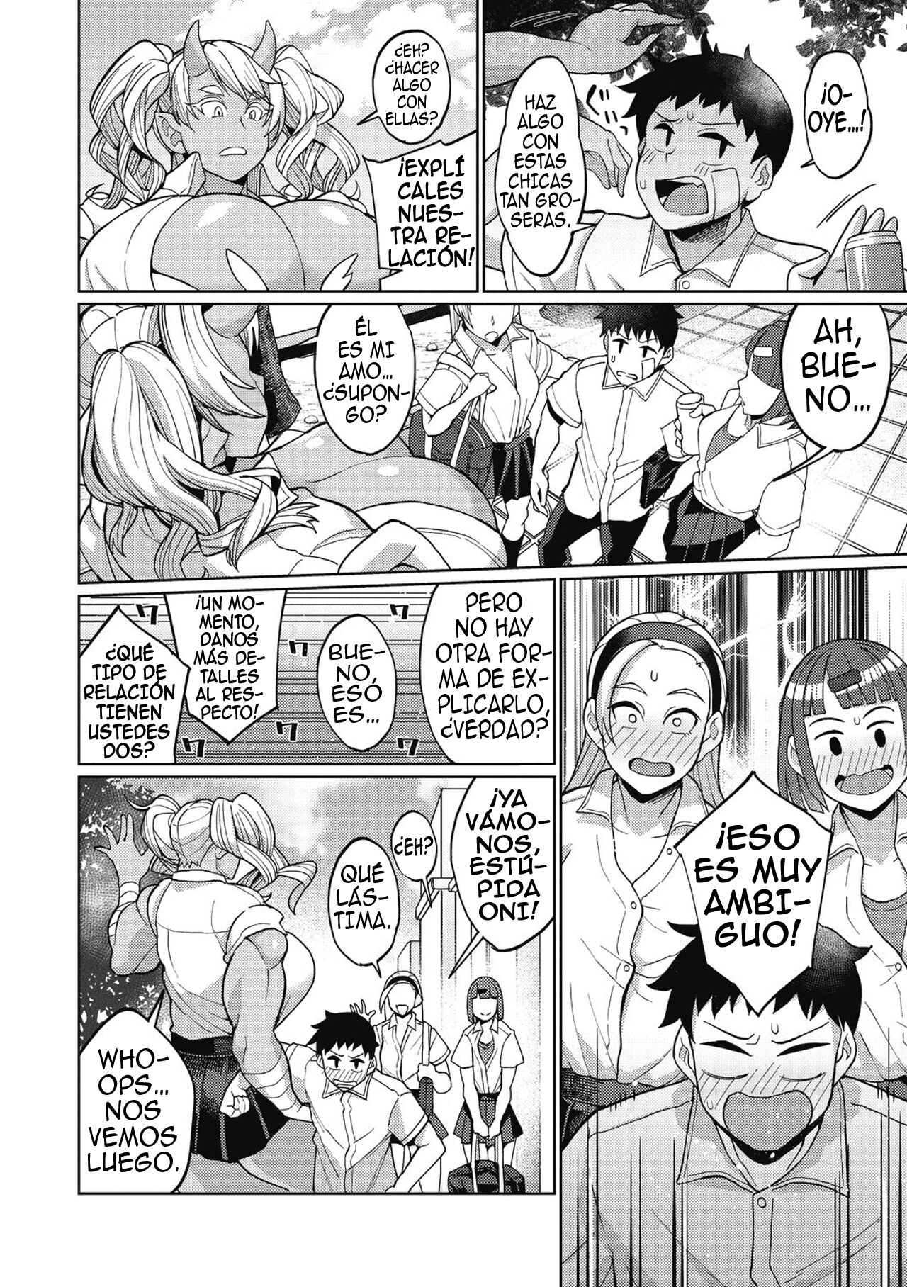 [Yumano Yuuki] Oni Musume no Aibou | Una Chica Oni Y Su Amado Companero (COMIC GAIRA Vol. 06) [Spanish] [Anime no Mansebia] image number 4