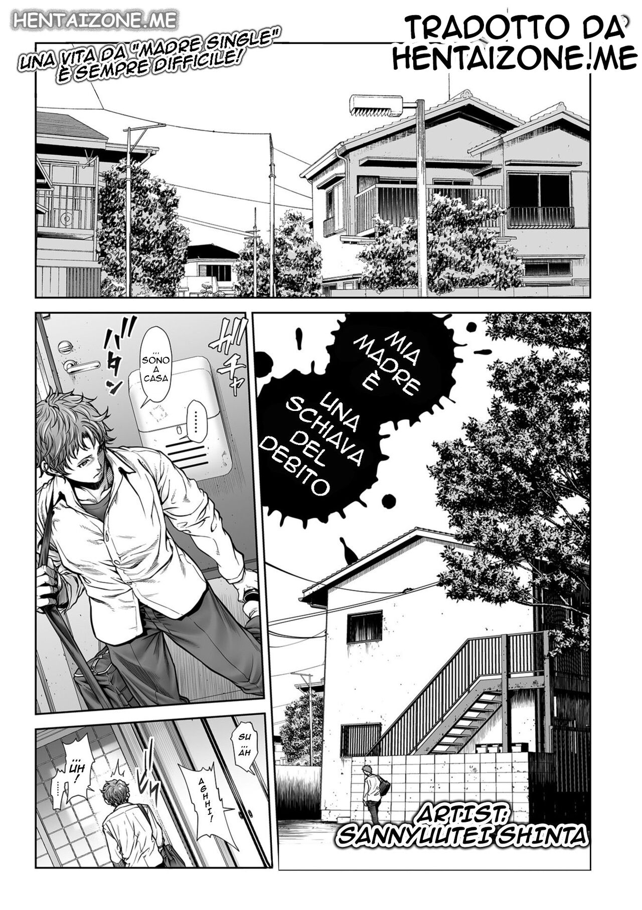 [Sannyuutei Shinta] Okaa-san wa Shakkin Dorei desu yo | Schiava del Debito Ch.1 (COMIC Mate Legend Vol. 24 2018-12) [Italian] image number 1