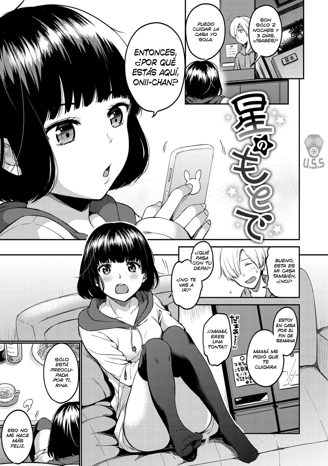 [Momoduki Suzu] Hoshi no moto de | Beneath the stars (Nametagari) [Spanish] [Digital] image number 1