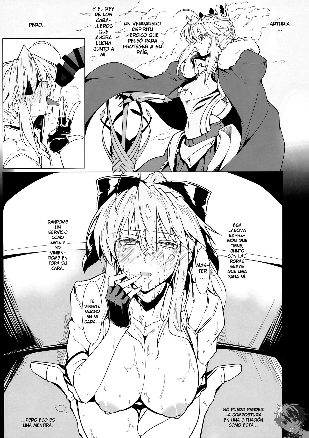 (C94) [Hokkebain! (Halcon)] Ore no Kishiou ga Konna ni Race Queen na Wake ga Nai (Fate/Grand Order) [Spanish] image number 10