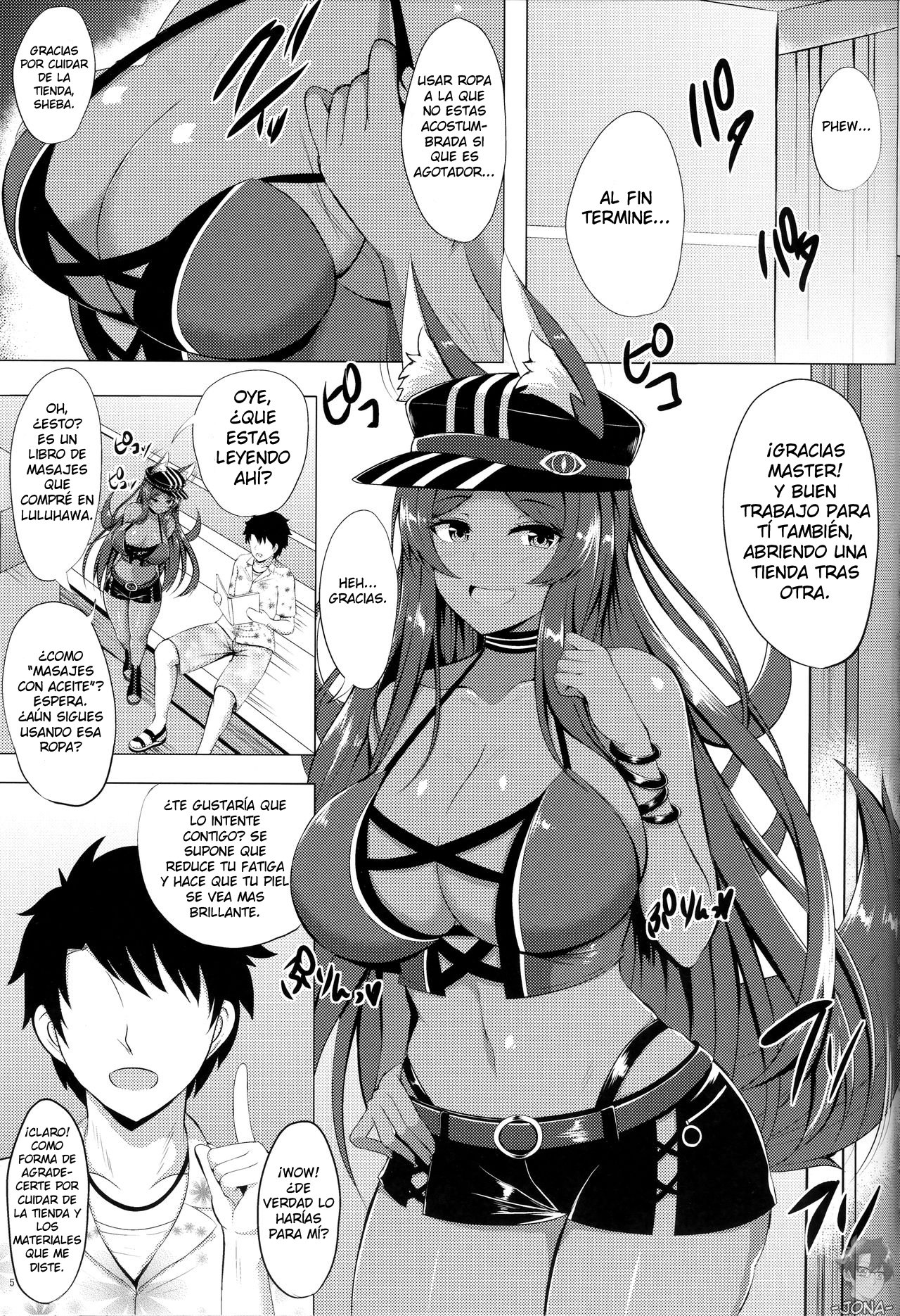 (COMIC1☆14) [Hoshizora Sutekki (Kisaragi Nana)] Kemomimi Hisho no Gohoubi Time | The Fluffy-Eared Secretary's Reward (Fate/Grand Order) [Spanish] image number 4