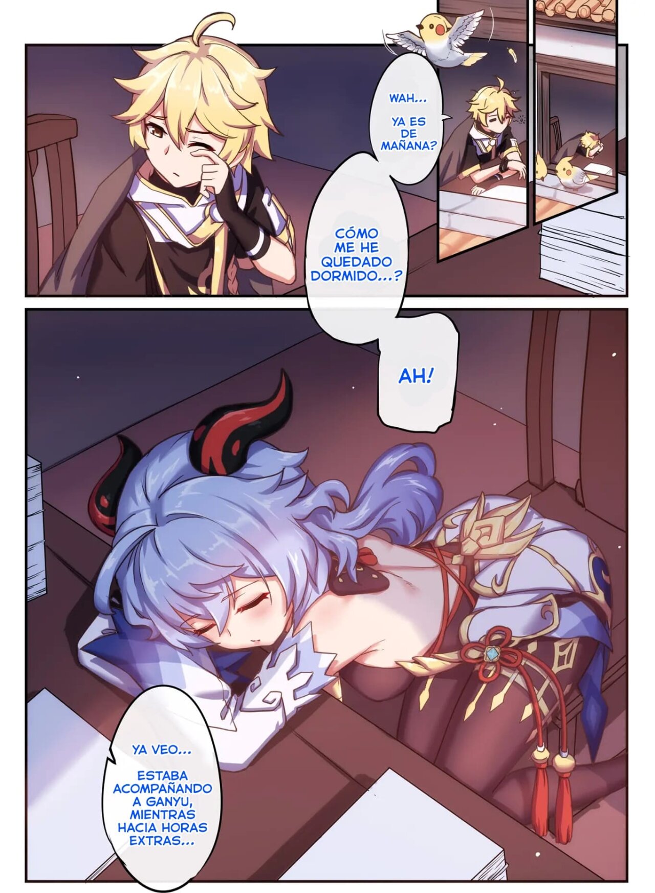 [Longbow Flintlock] Ganyu to no Zangyou | Trabajando horas extras con Ganyu (Genshin Impact) [Spanish] numero di immagine  2