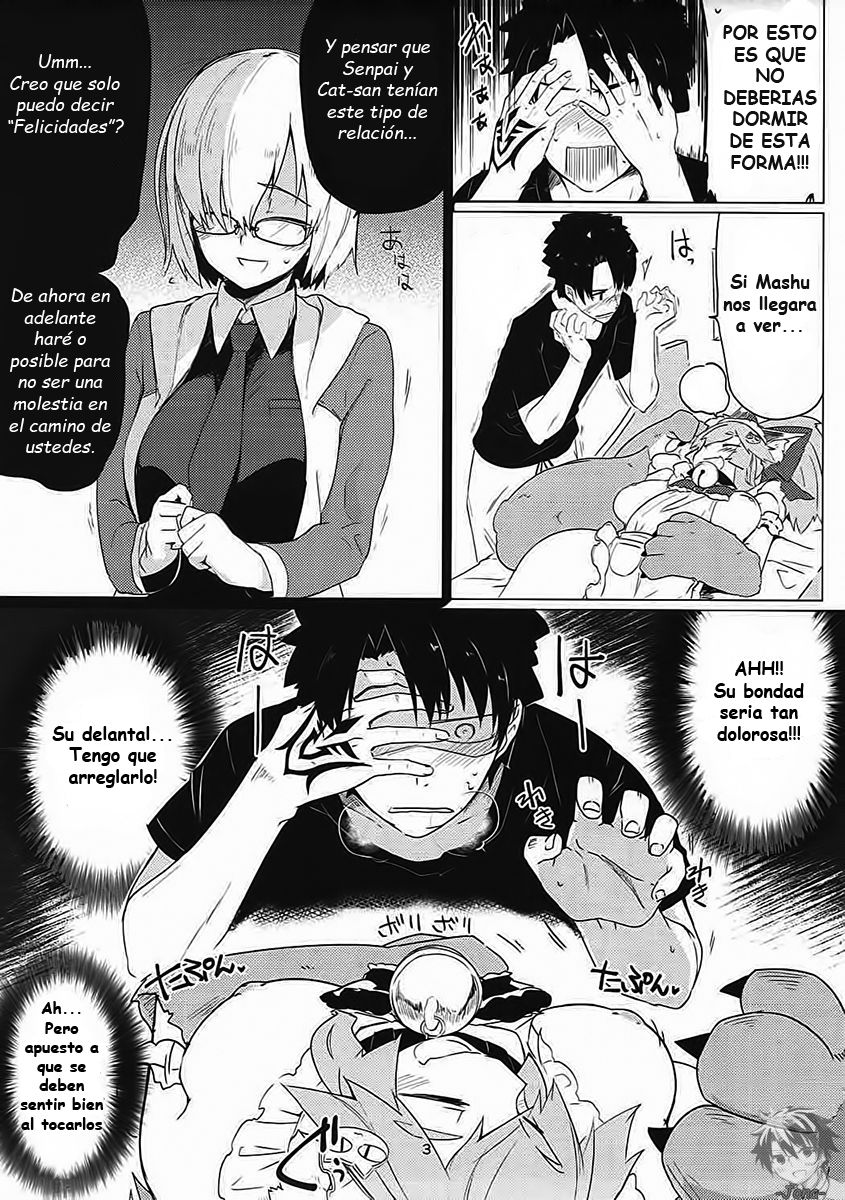 (Bokura no Grand Order) [Katamimi Headphone (Ariyoshi Gen)] Neta Neko ni Sawaru Bekarazu. (Fate/Grand Order) [Spanish] 图片编号 4