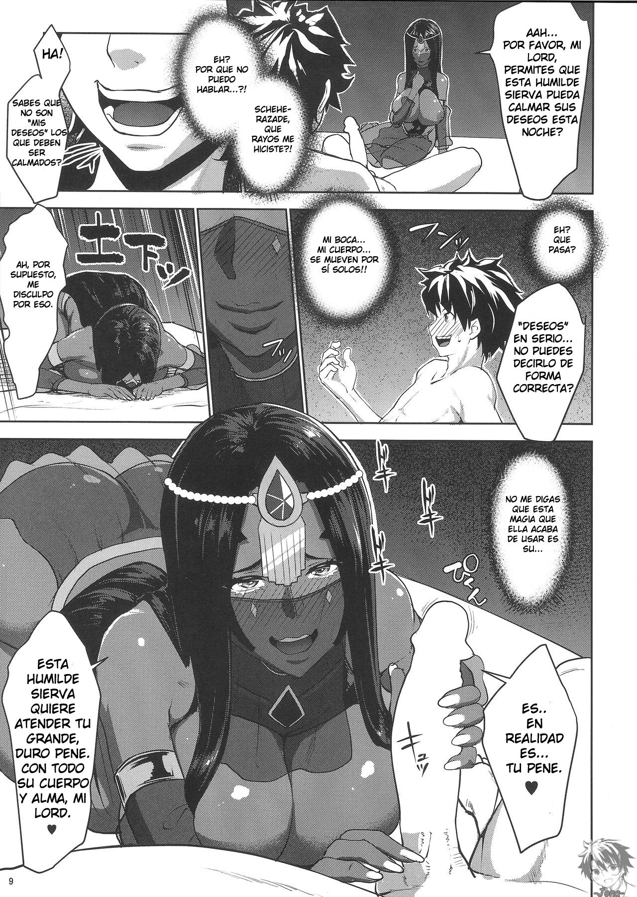 (C92) [Nanatsu no Kagiana (Nanakagi Satoshi)] Fuya no Nemonogatari | One Thousand and One Sleepless Nights (Fate/Grand Order) [Spanish] image number 7