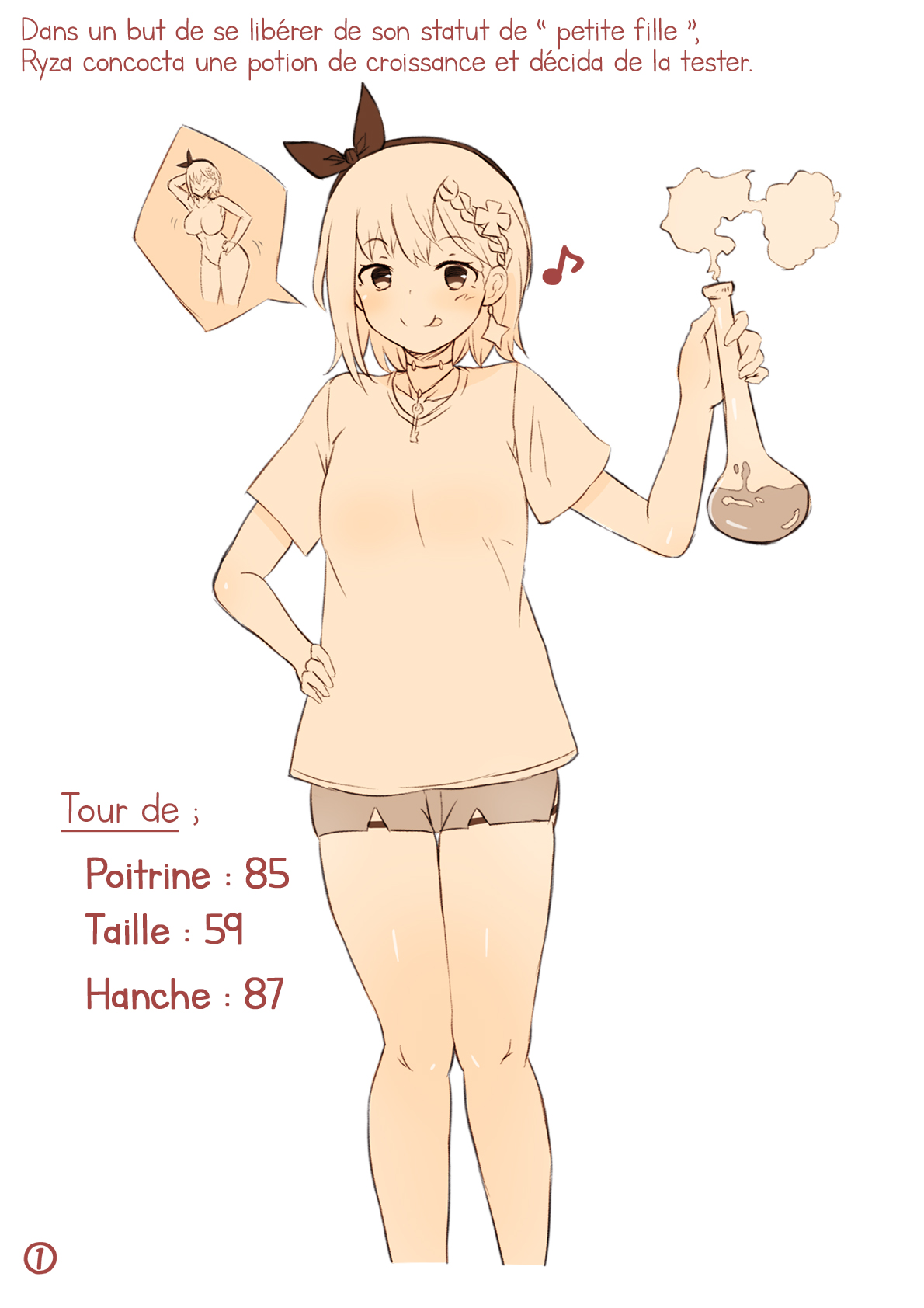 [Teruwo] Ryza ga Nice Body ni Naru Kusuri o Nondara Yosou Ijou ni Seichou shite shimatta E (Ryza no Atelier) (french) 图片编号 1