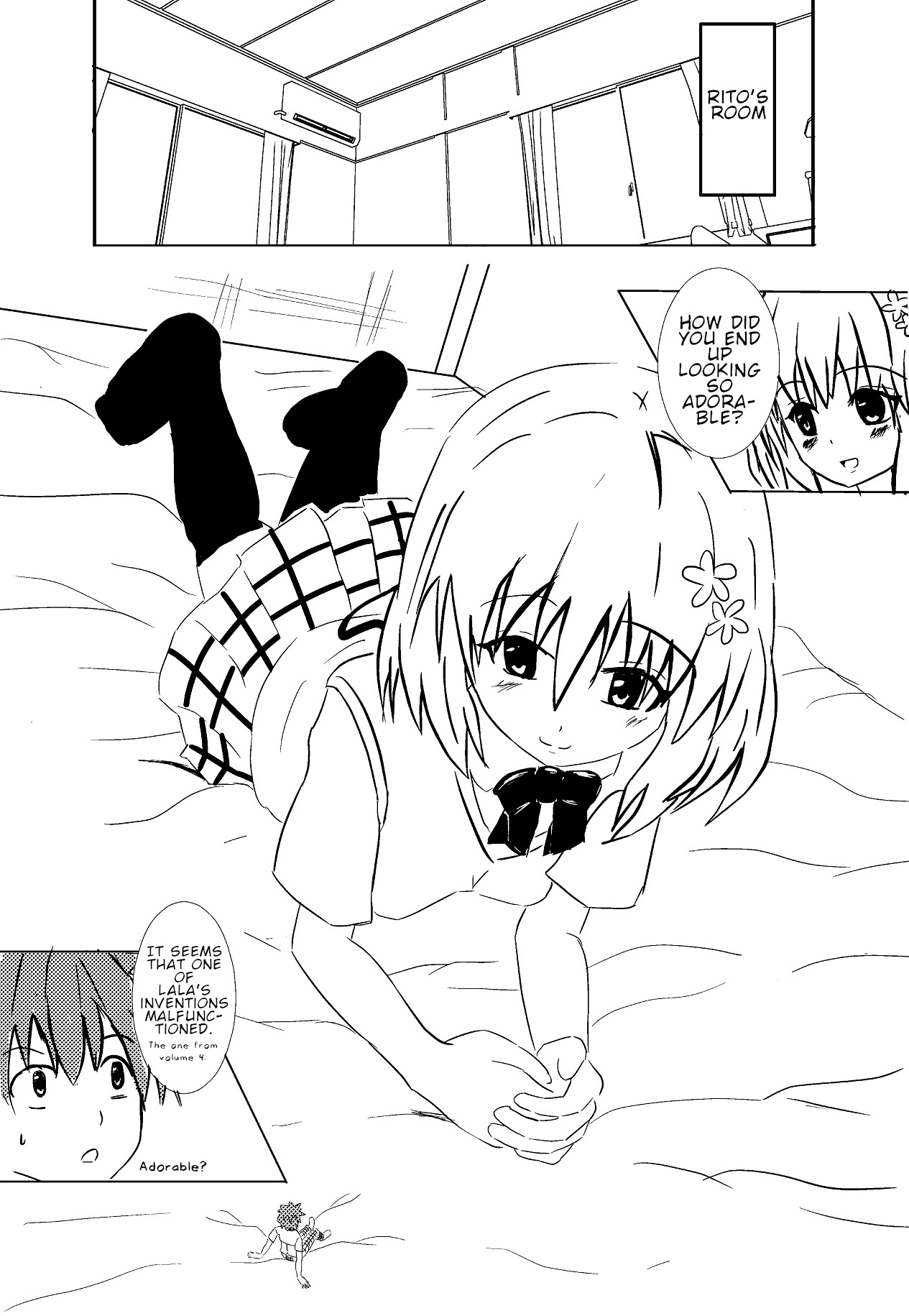 [Aki] Rito ga Chiisaku Natte Momo to | Shrunken Rito and Momo [English] image number 2