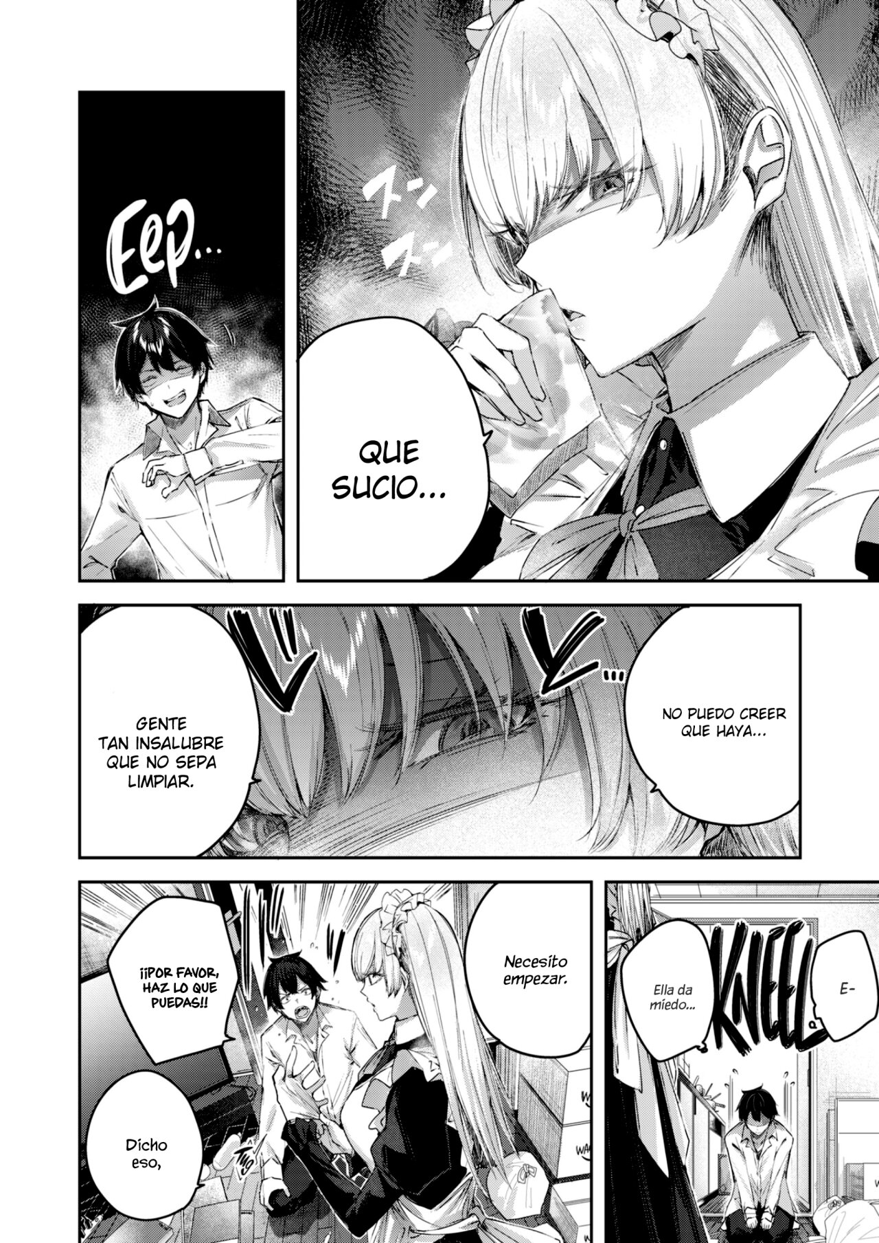 [kakao] Pure Maid Service (COMIC Kairakuten BEAST 2022-04) [Spanish] [Muslos no Sekai] [Digital] numero di immagine  4