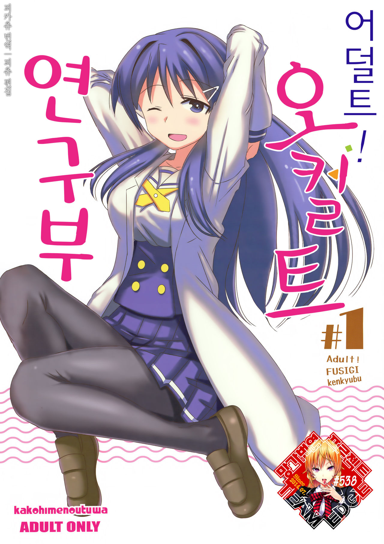 (COMIC1☆15) [Kakohimenoutuwa (Yuumazume)] Adult! Fushigi Kenkyuubu (Atsumare! Fushigi Kenkyuubu) [Korean] [Team Edge] 이미지 번호 1