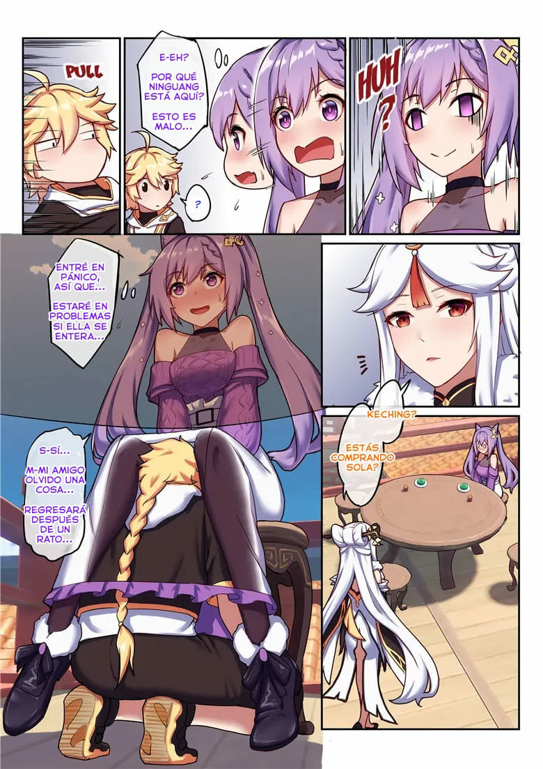 [Longbow Flintlock] Keqing's Date With The Traveler | La cita de Keching con el viajero (Genshin Impact) [Spanish] 이미지 번호 5