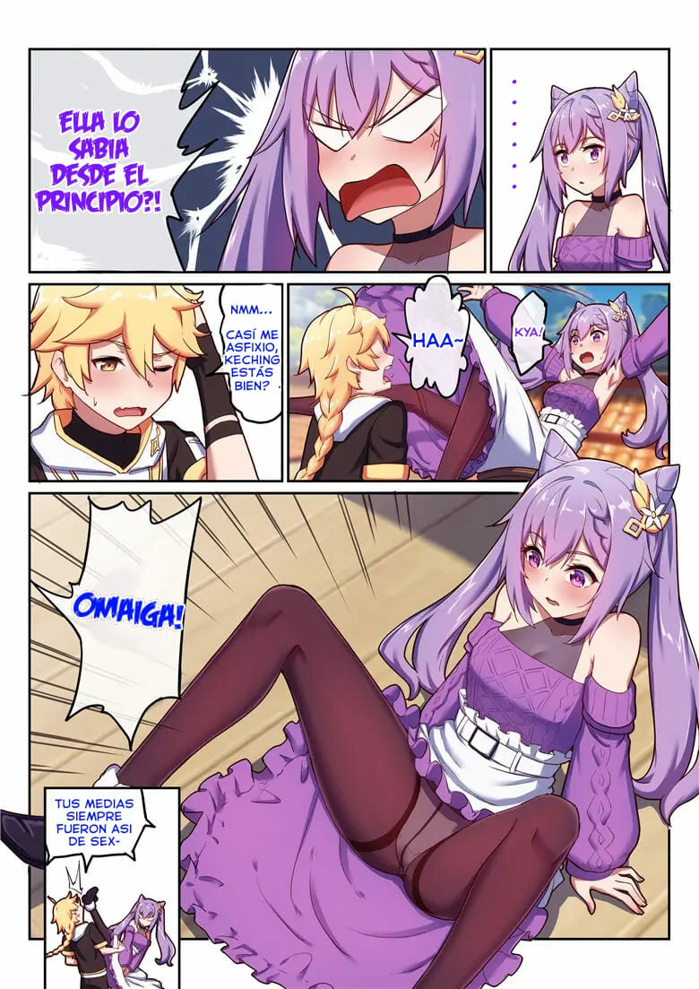 [Longbow Flintlock] Keqing's Date With The Traveler | La cita de Keching con el viajero (Genshin Impact) [Spanish] 이미지 번호 9