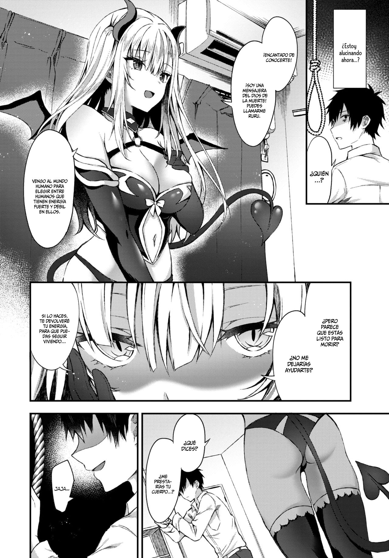 [Tetsuyama Kaya] Shinou to Shitetara Akuma Musume ga Yattekimashite (COMIC BAVEL 2019-12) [Spanish] [Digital] image number 2