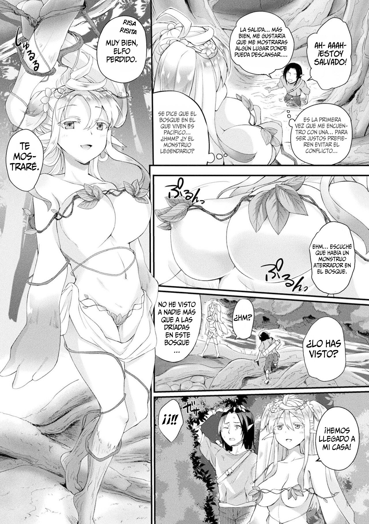 [Amamiya Shinjitsu] Fuwatoro Fragrance ~Mori no Mamono wa Amai Yume~ | Fragancia Esponjosa ~Los Monstruos del Bosque son como un Dulce Sueño~ (COMIC Unreal 2020-08 Vol. 86) [Spanish] [SSR Translations & Anime no Mansebia] [Digital] image number 2