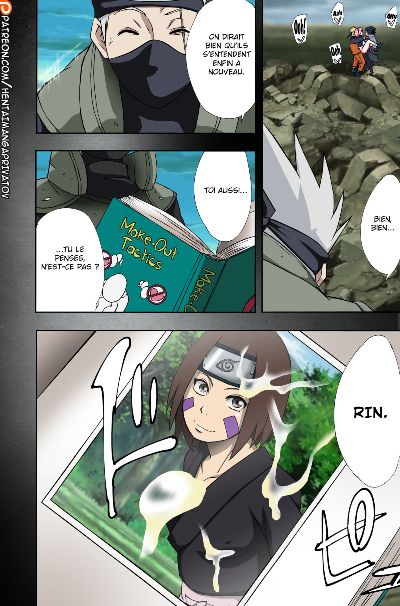 (C96) [Karakishi Youhei-dan Shinga (Sahara Wataru)] Nanahan no Himatsubushi (Naruto) [French] [Colorized] [Privatov] numero di immagine  38