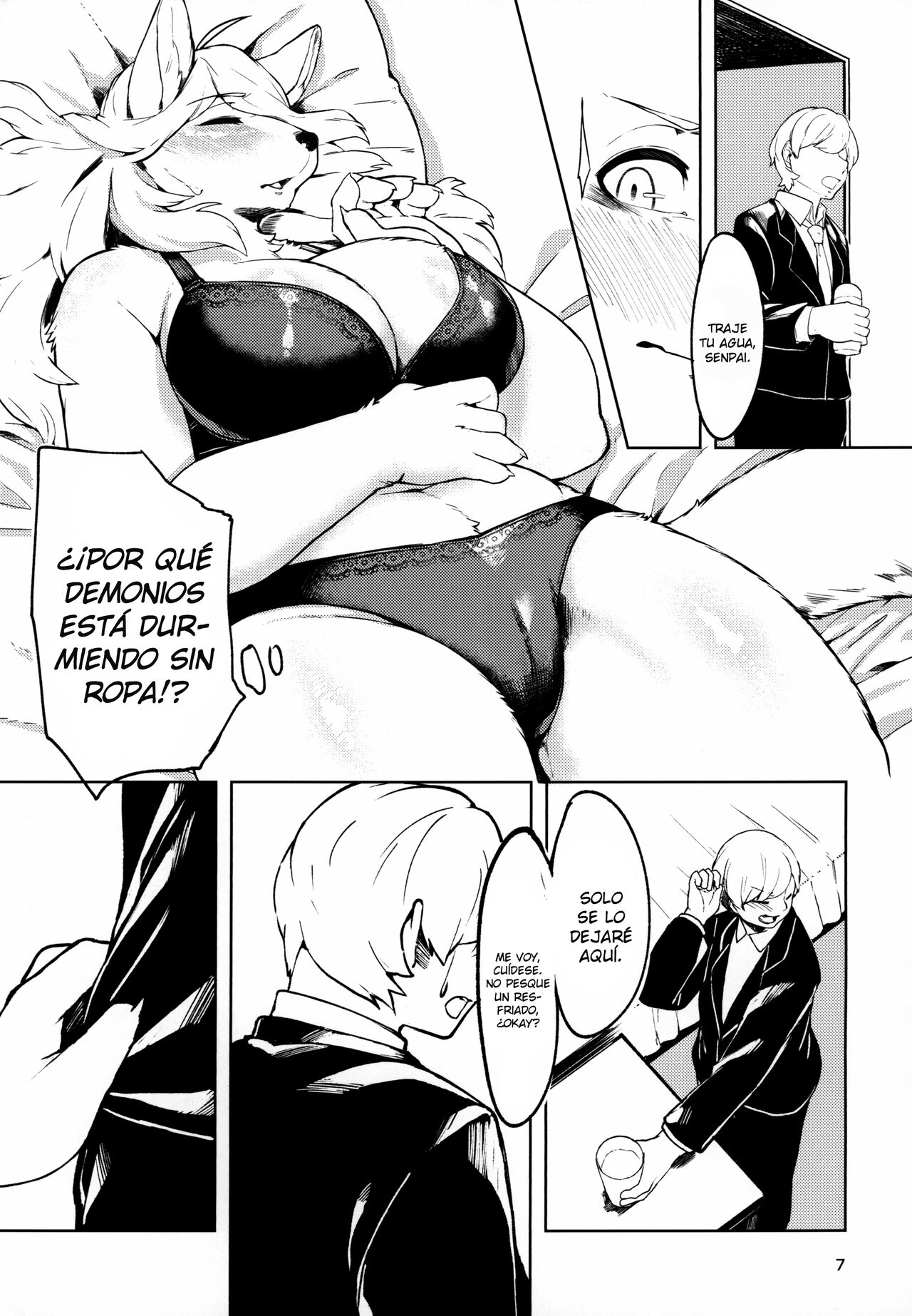 (Kansai! Kemoket 8) [Wasabi Chazuke. (Kikunoya.)] Kono Machi no Suteki na Juujin-tachi. Sono 3 desu. [Spanish] [Lanerte] 画像番号 6