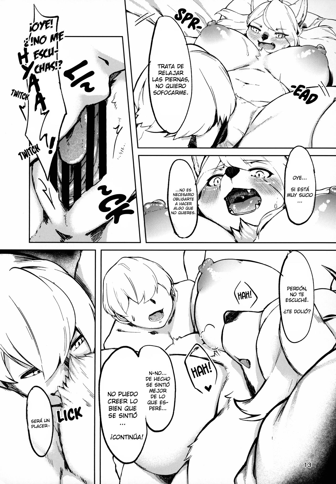 (Kansai! Kemoket 8) [Wasabi Chazuke. (Kikunoya.)] Kono Machi no Suteki na Juujin-tachi. Sono 3 desu. [Spanish] [Lanerte] 画像番号 12