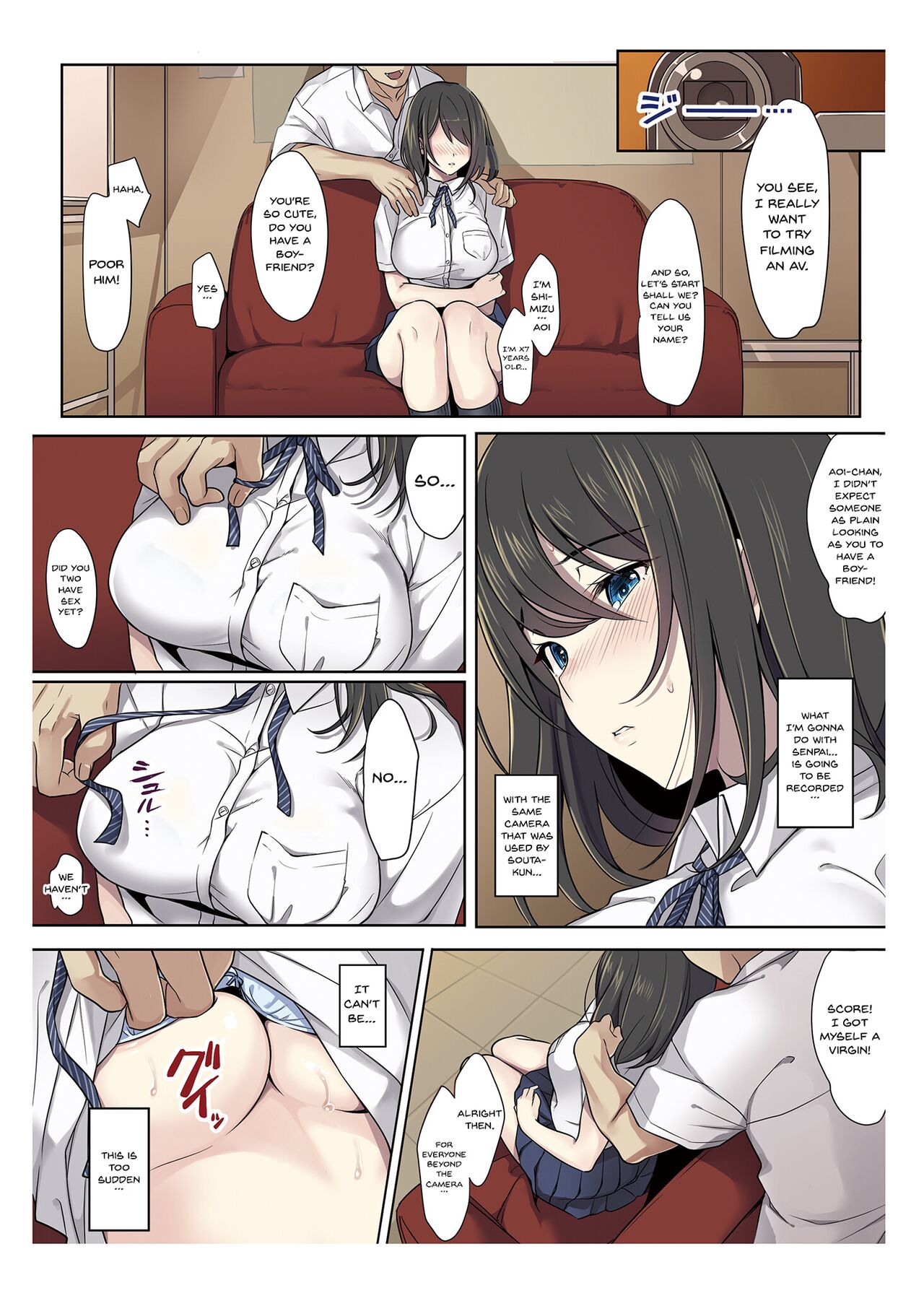 [Airy Socks] Kanojo no Okashita Ayamachi | Getting Fucked Is Her Fault [English] {Doujins.com} [Decensored] [Digital] изображение № 12