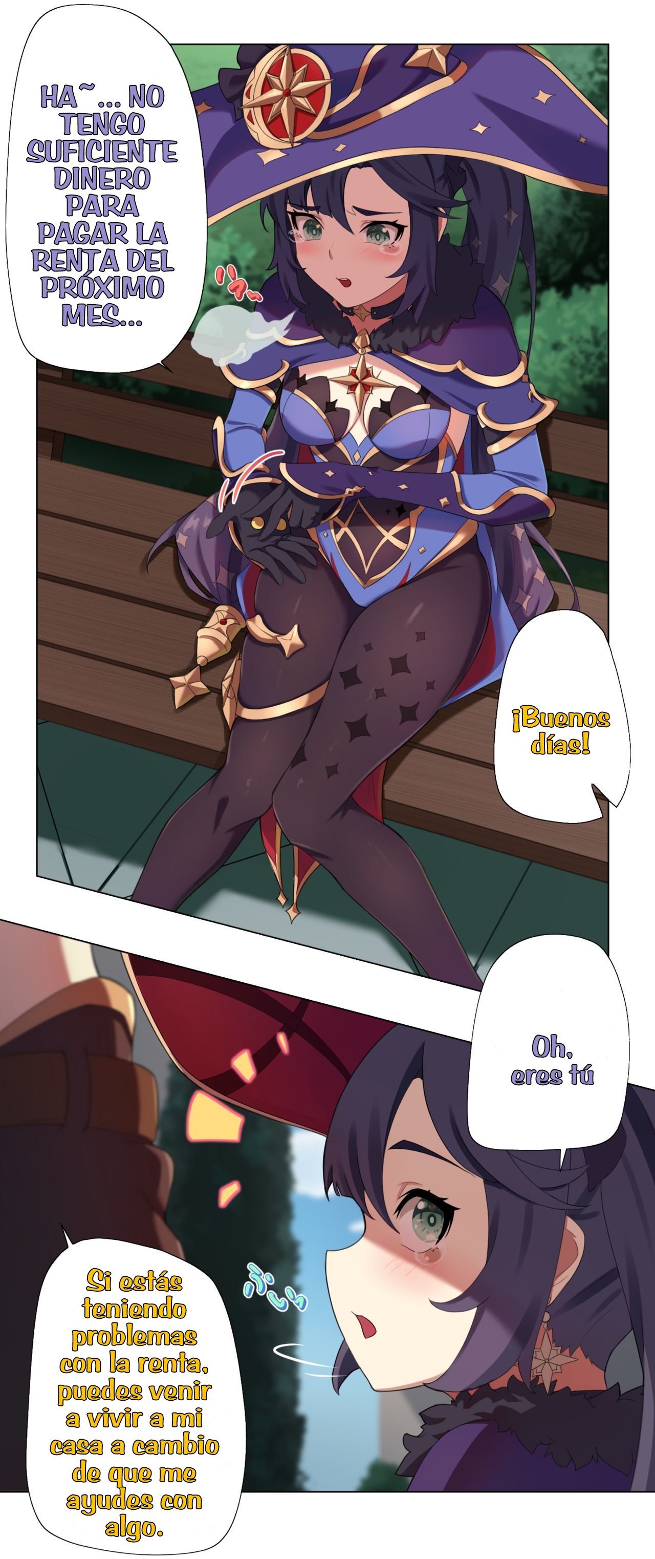 [AngryKuma] Mona Manga (Genshin Impact)  [Spanish] [Nameless2] image number 1