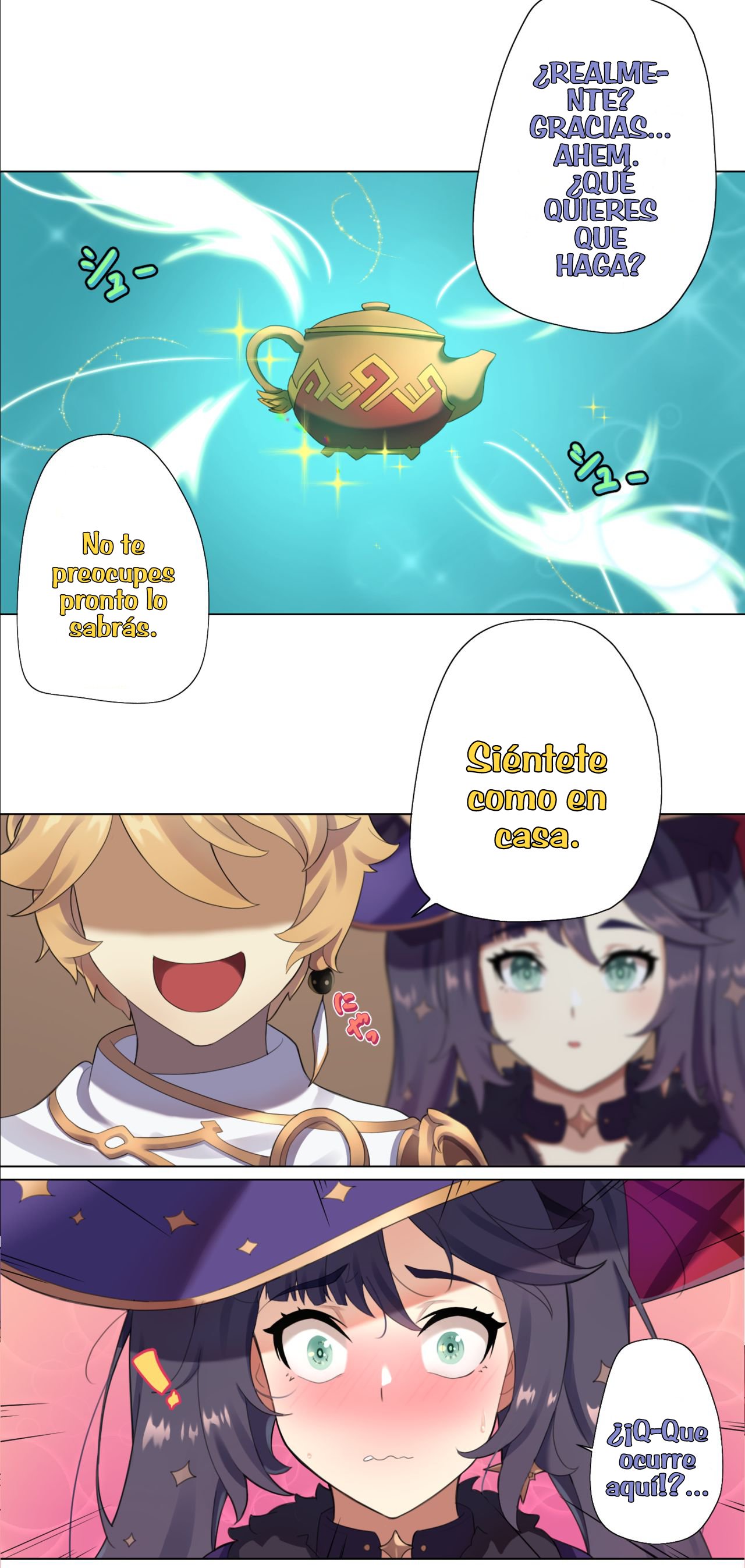 [AngryKuma] Mona Manga (Genshin Impact)  [Spanish] [Nameless2] image number 2