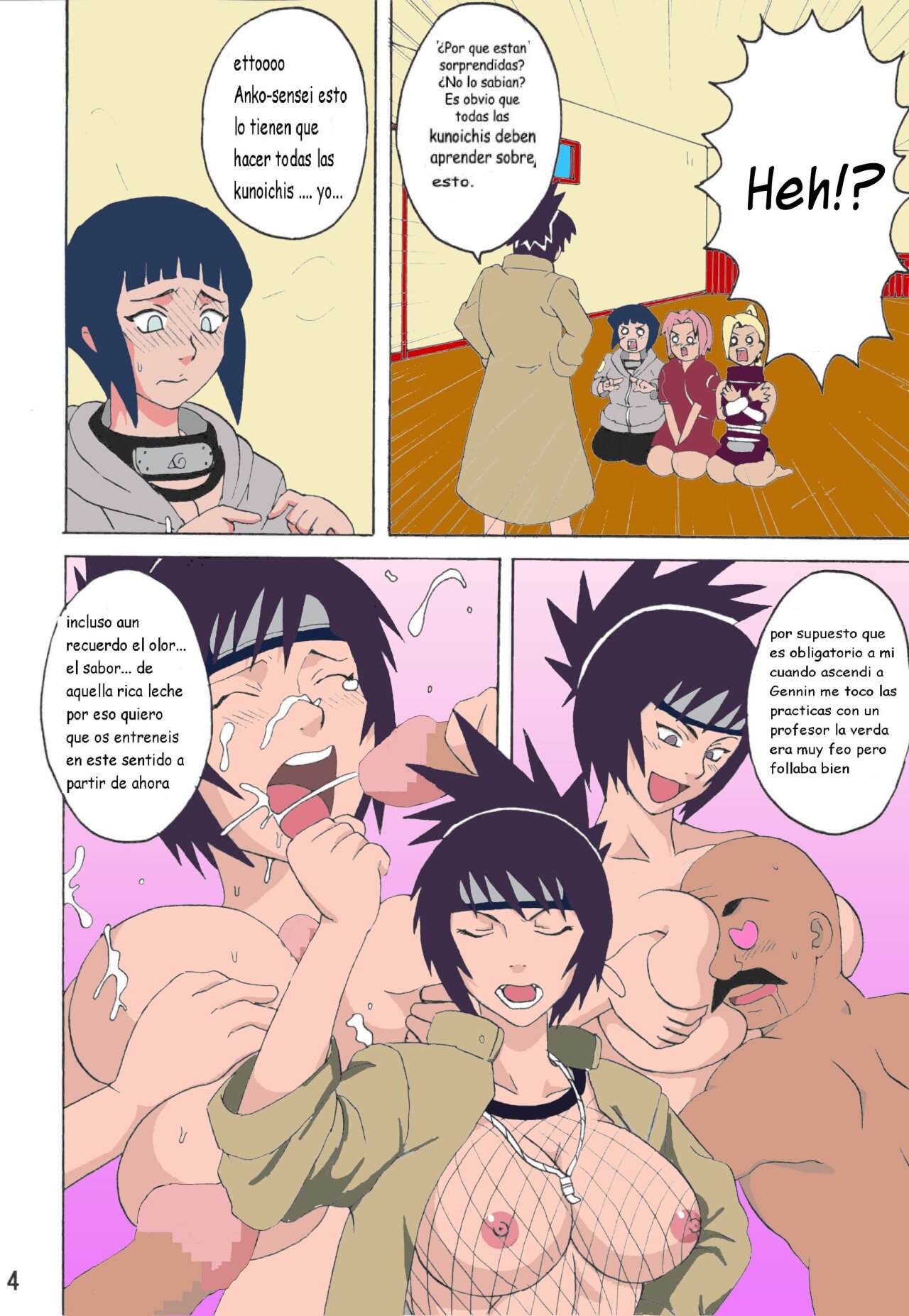 (C74) [Naruho-dou (Naruhodo)] Sekai Ichi Uke Tai Anko no Jugyou | Anko's Class (Naruto) [Spanish] [traduccion_amateur] Bildnummer 4