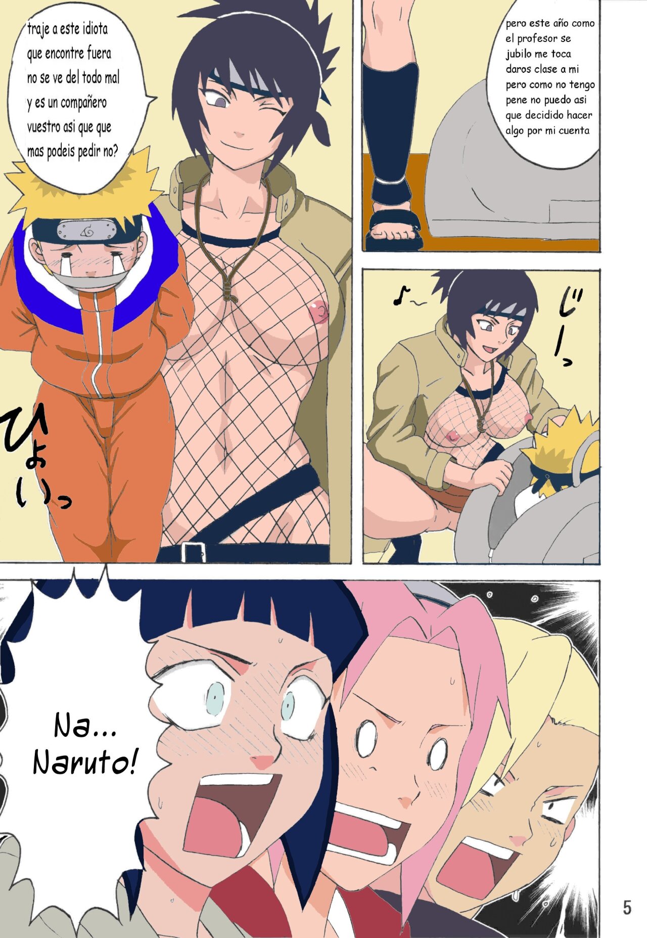 (C74) [Naruho-dou (Naruhodo)] Sekai Ichi Uke Tai Anko no Jugyou | Anko's Class (Naruto) [Spanish] [traduccion_amateur] Bildnummer 5