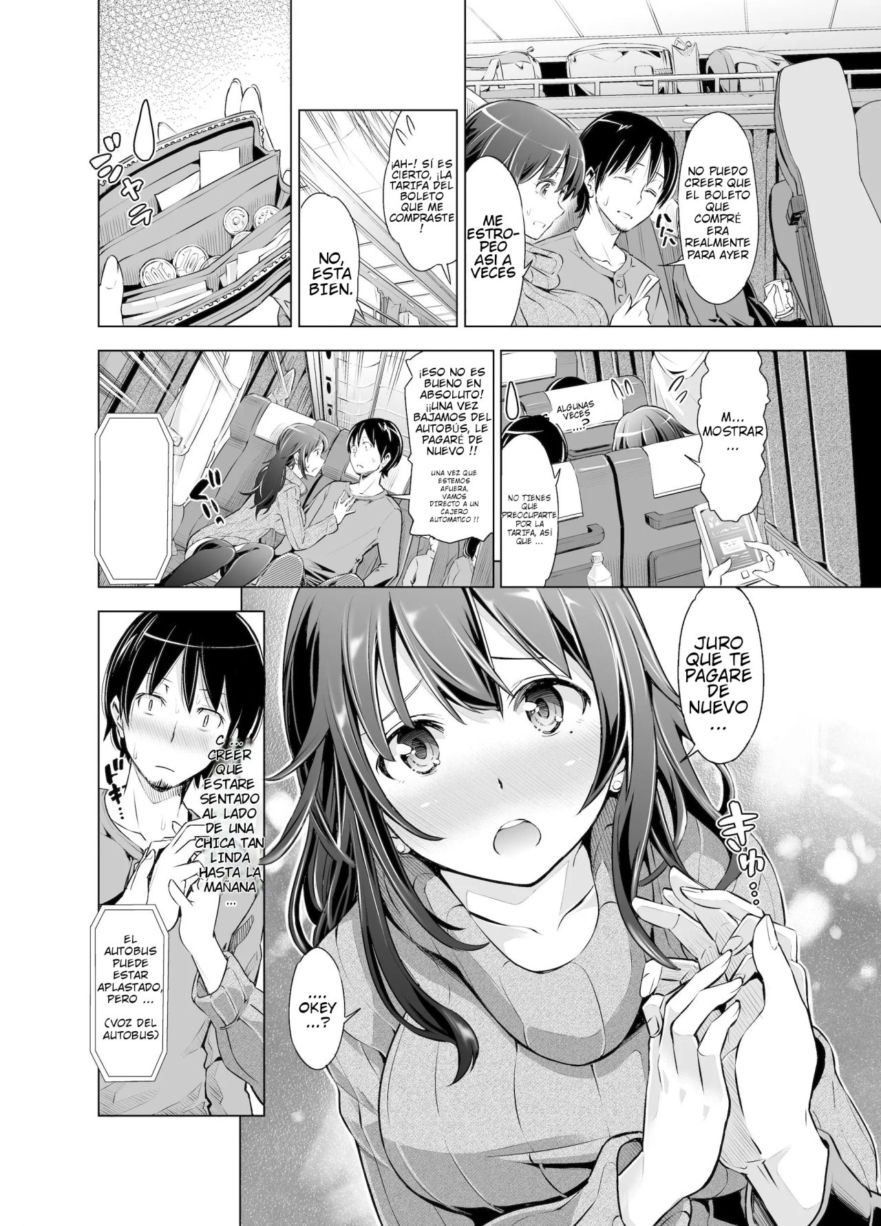 [SMUGGLER (Kazuwo Daisuke)] Yakou Bus de Tonariawaseta Kyonyuu JD ni Itazura shitetara Saigo made Ikechatta Ken. [Spanish] [PuppetMaster09] 3eme image