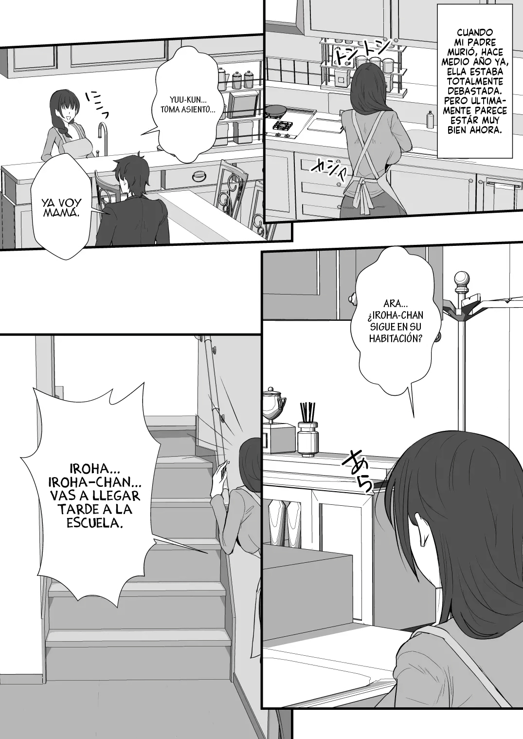 [Mokko Rich Vanilla Aji (Mokko Ritchie)] Oyakodon! Gibo to Gimai wa Ore no Chinpo Hanare ga Dekinai [Spanish] 图片编号 7