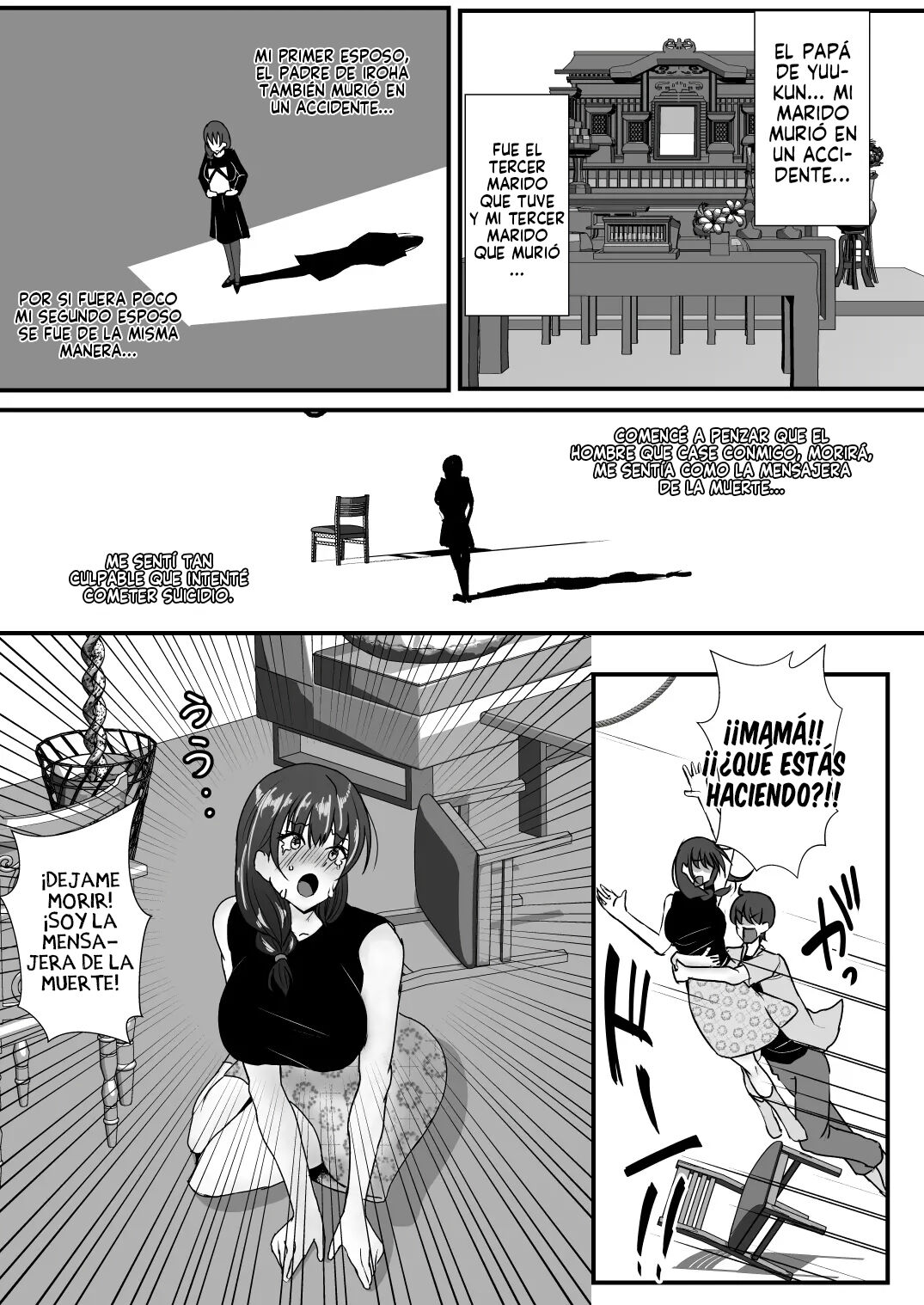 [Mokko Rich Vanilla Aji (Mokko Ritchie)] Oyakodon! Gibo to Gimai wa Ore no Chinpo Hanare ga Dekinai [Spanish] 图片编号 32